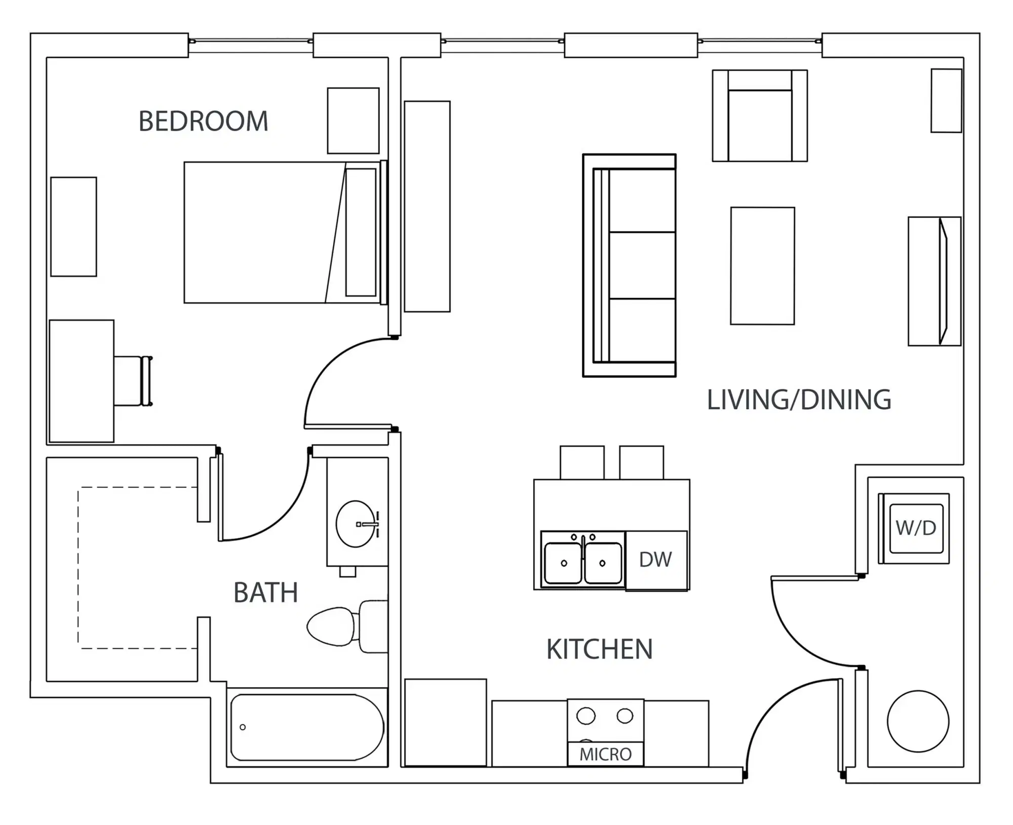 StateHouse Varsity, Columbus – 1 Bed 1 Bath