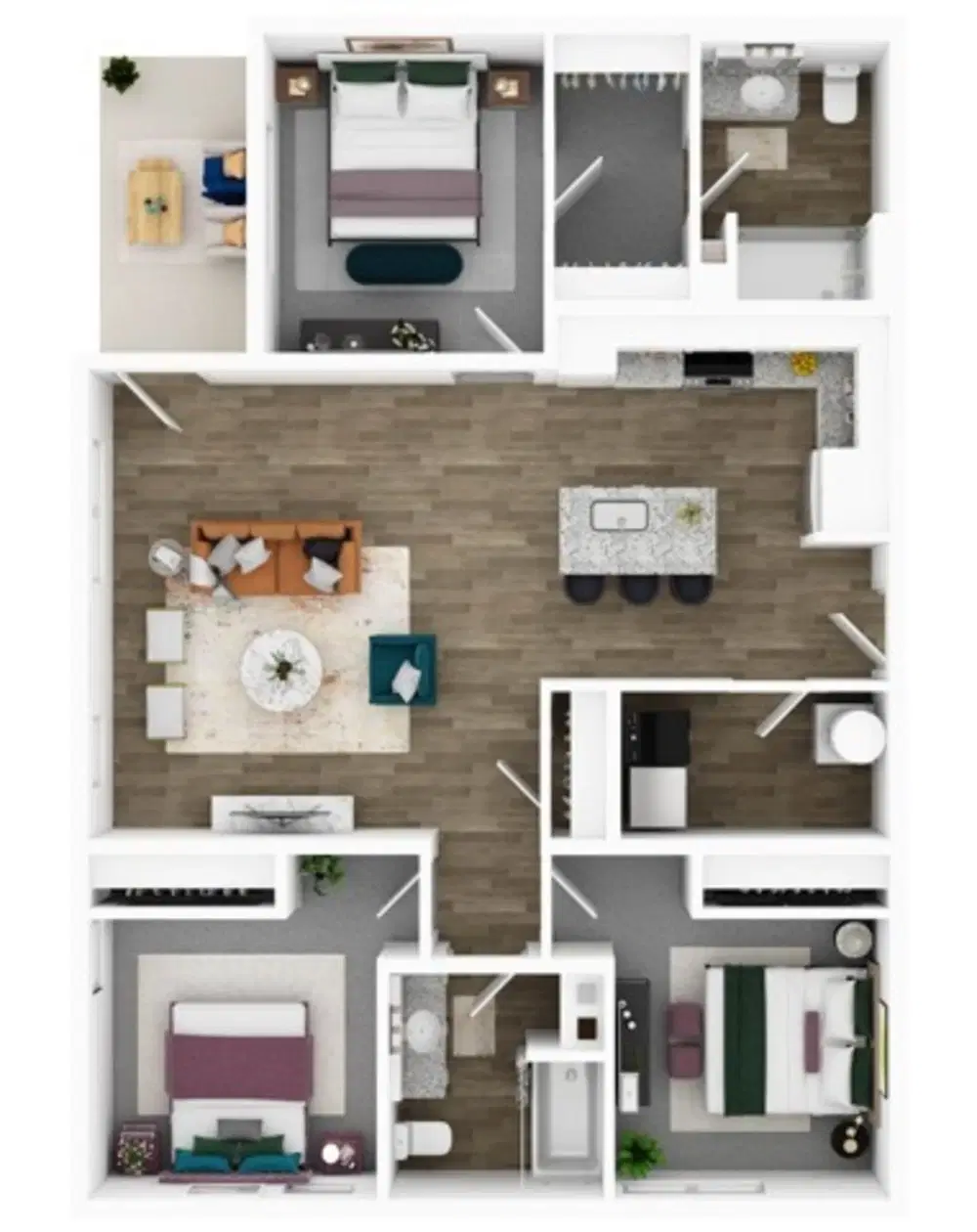Birch Creek Flats, Canal Winchester – The Birchwood - 3 Bed 2 Bath