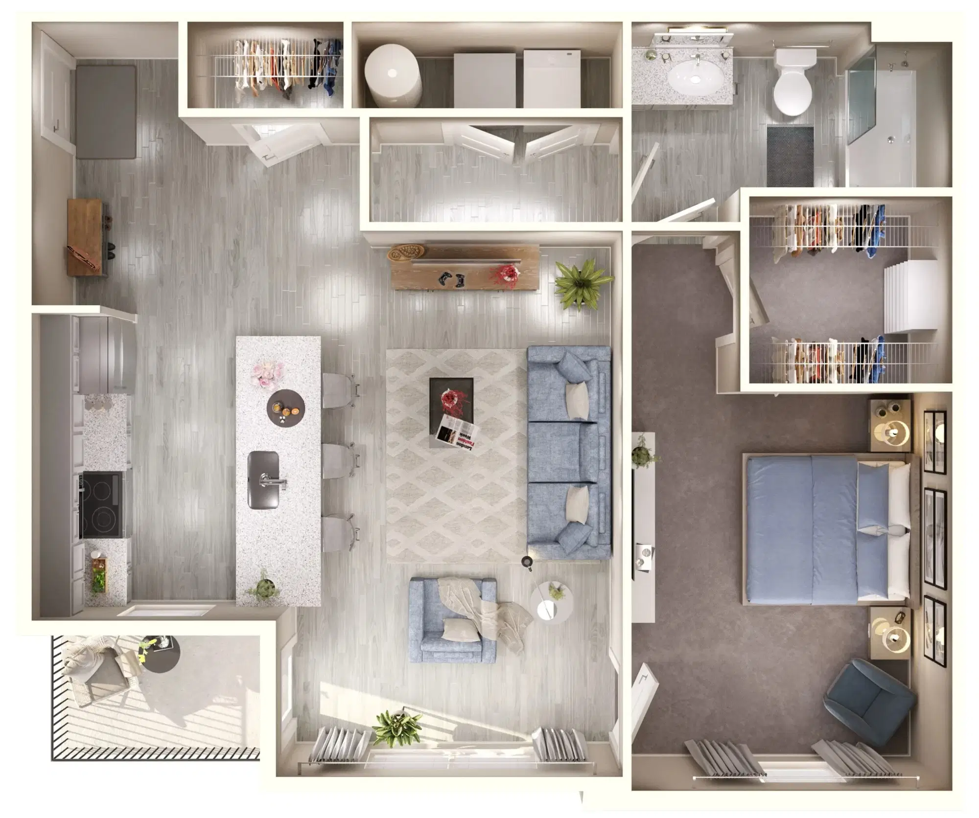 Gateway Lofts Centerville, Centerville – Palm - 1 Bed 1 Bath