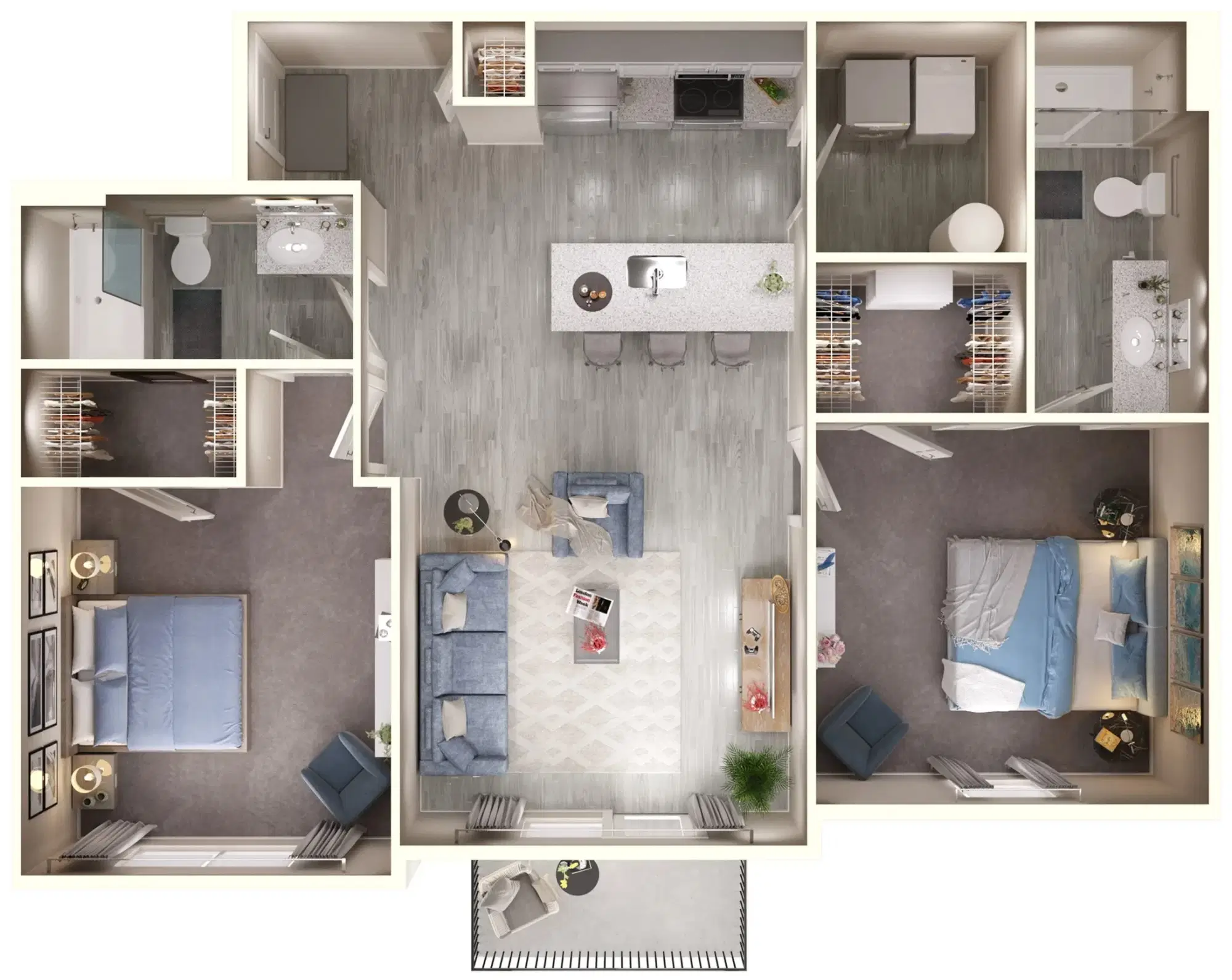 Gateway Lofts Centerville, Centerville – Oak - 2 Bed 2 Bath