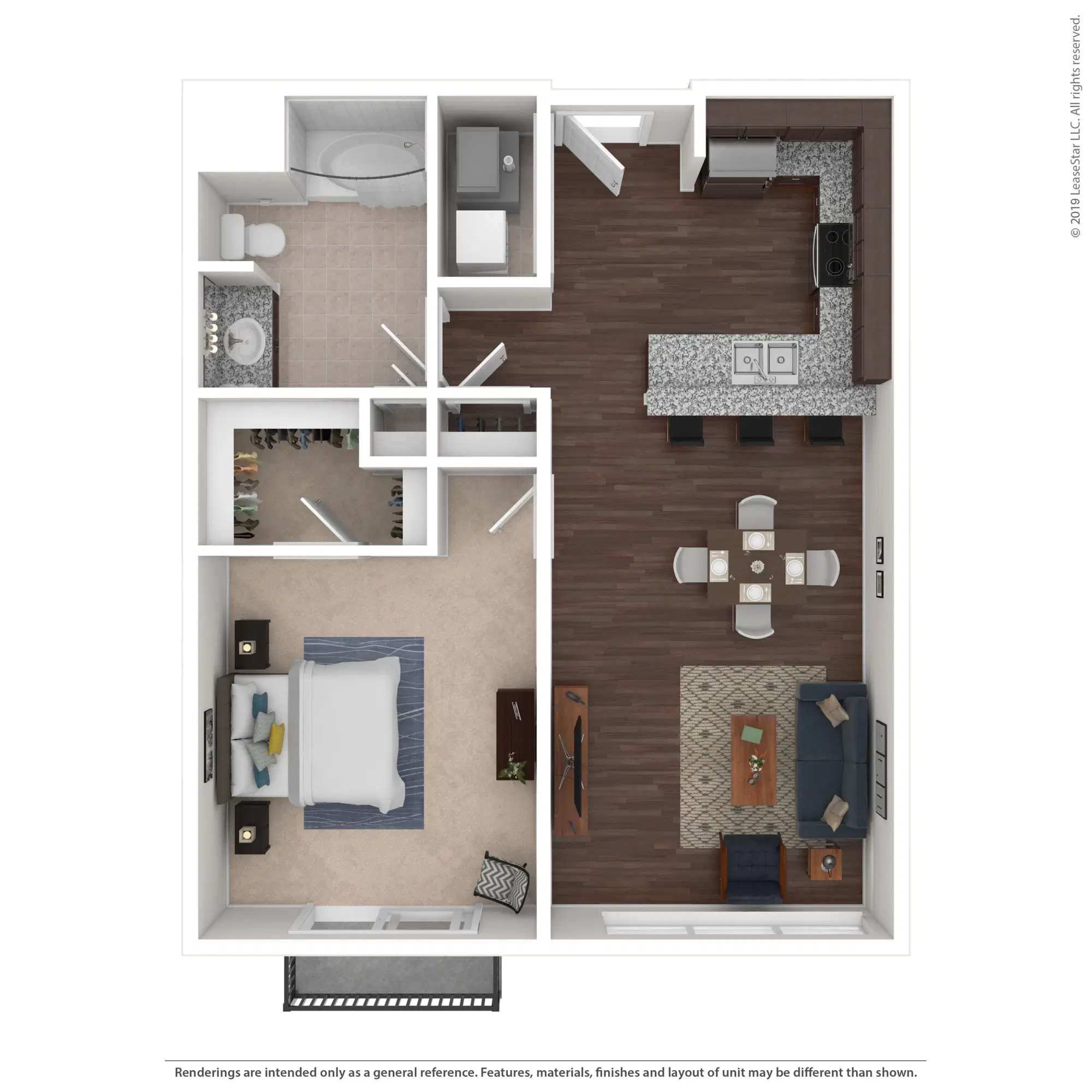 600 Goodale, Columbus – The Lennon - 1 Bed 1 Bath