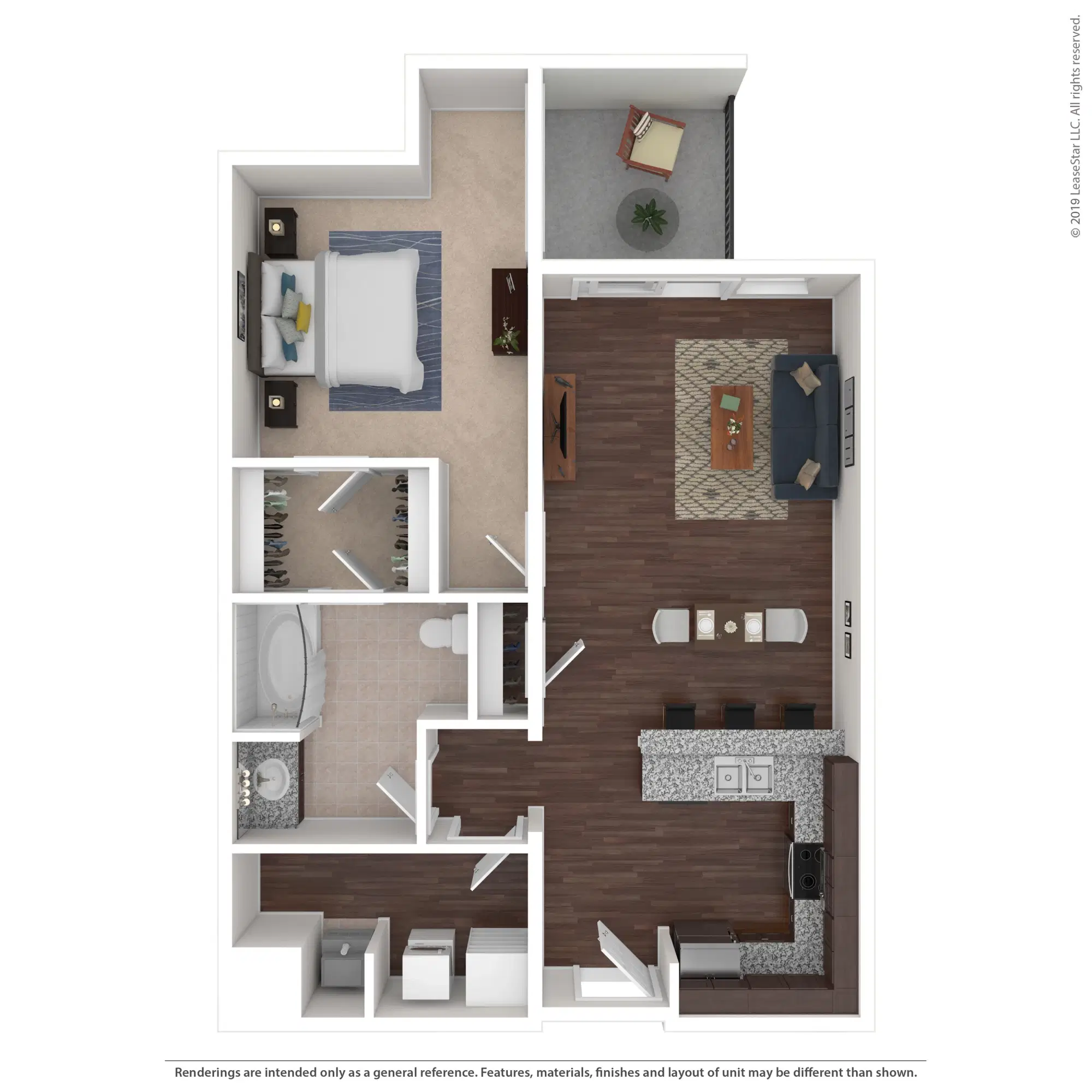 600 Goodale, Columbus – The Joplin - 1 Bed 1 Bath
