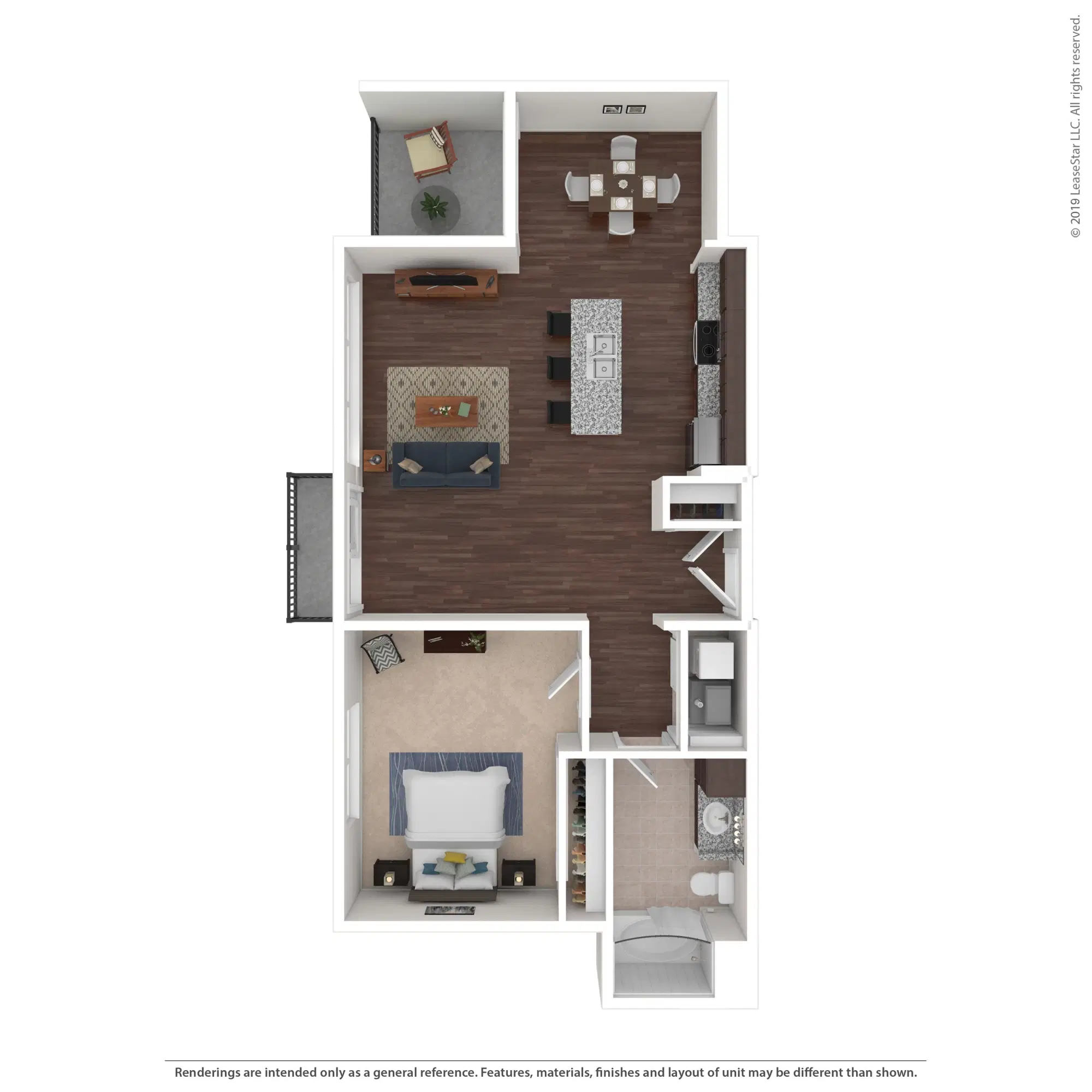 600 Goodale, Columbus – The Ramone - 1 Bed 1 Bath