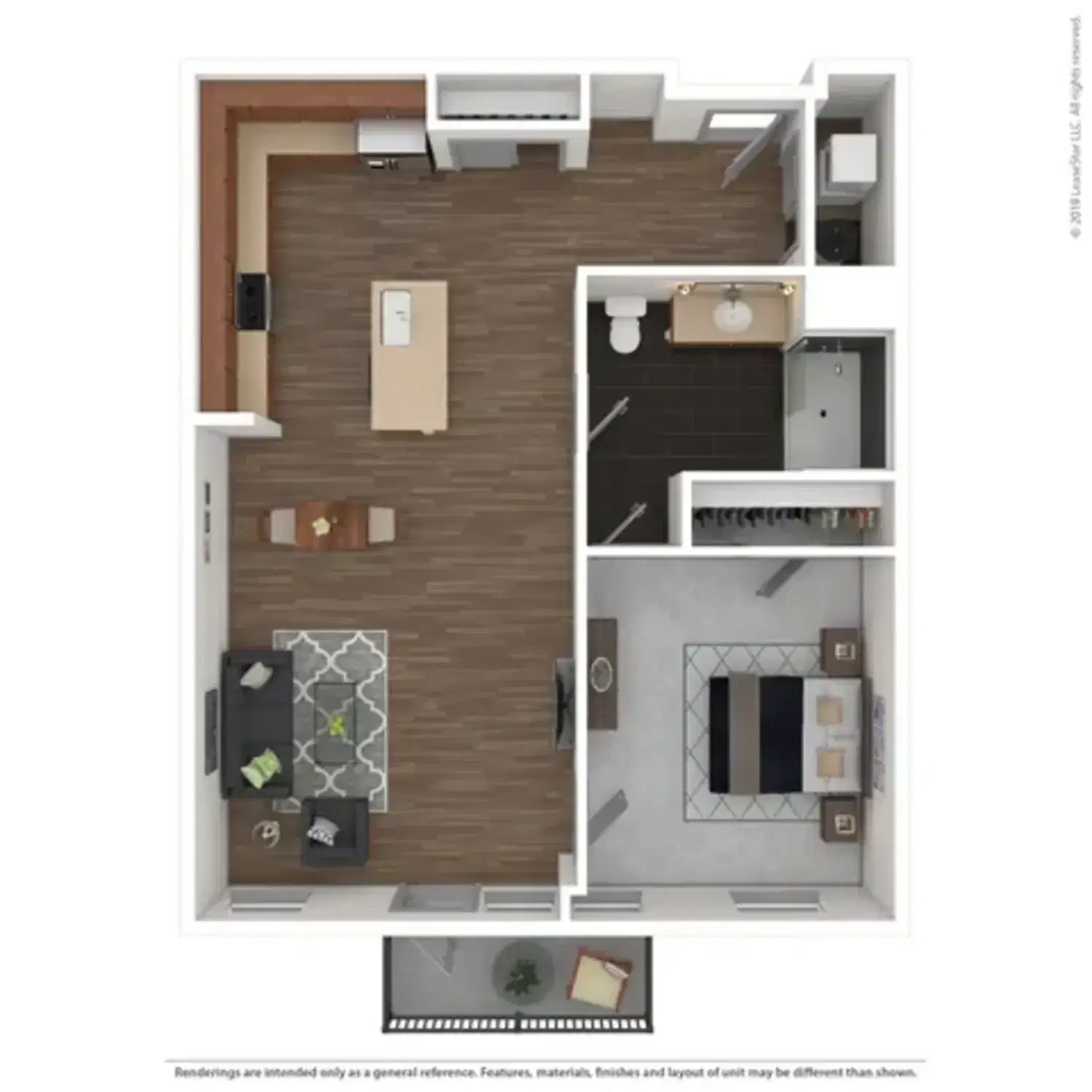 80 On The Commons, Columbus – Flat #105 - 1 Bed 1 Bath
