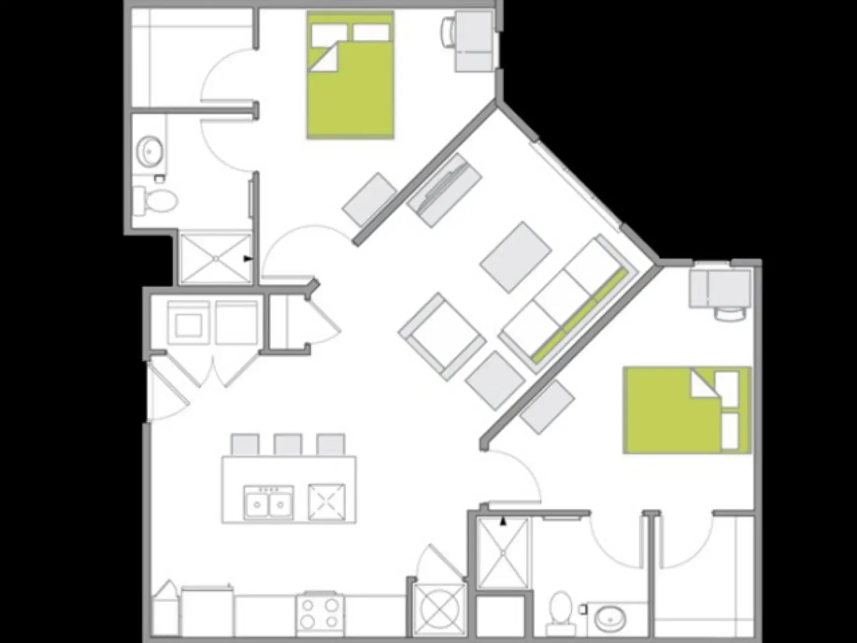 930 NoMo, Charleston – Private Room (2 Bed 2 Bath)