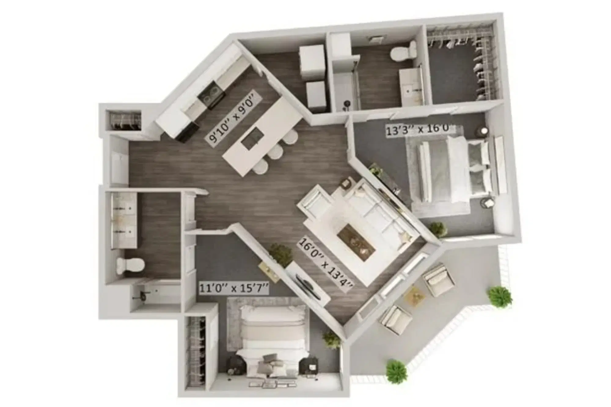 Lane Lofts, Columbus – Tressel - 2 Bed 2 Bath