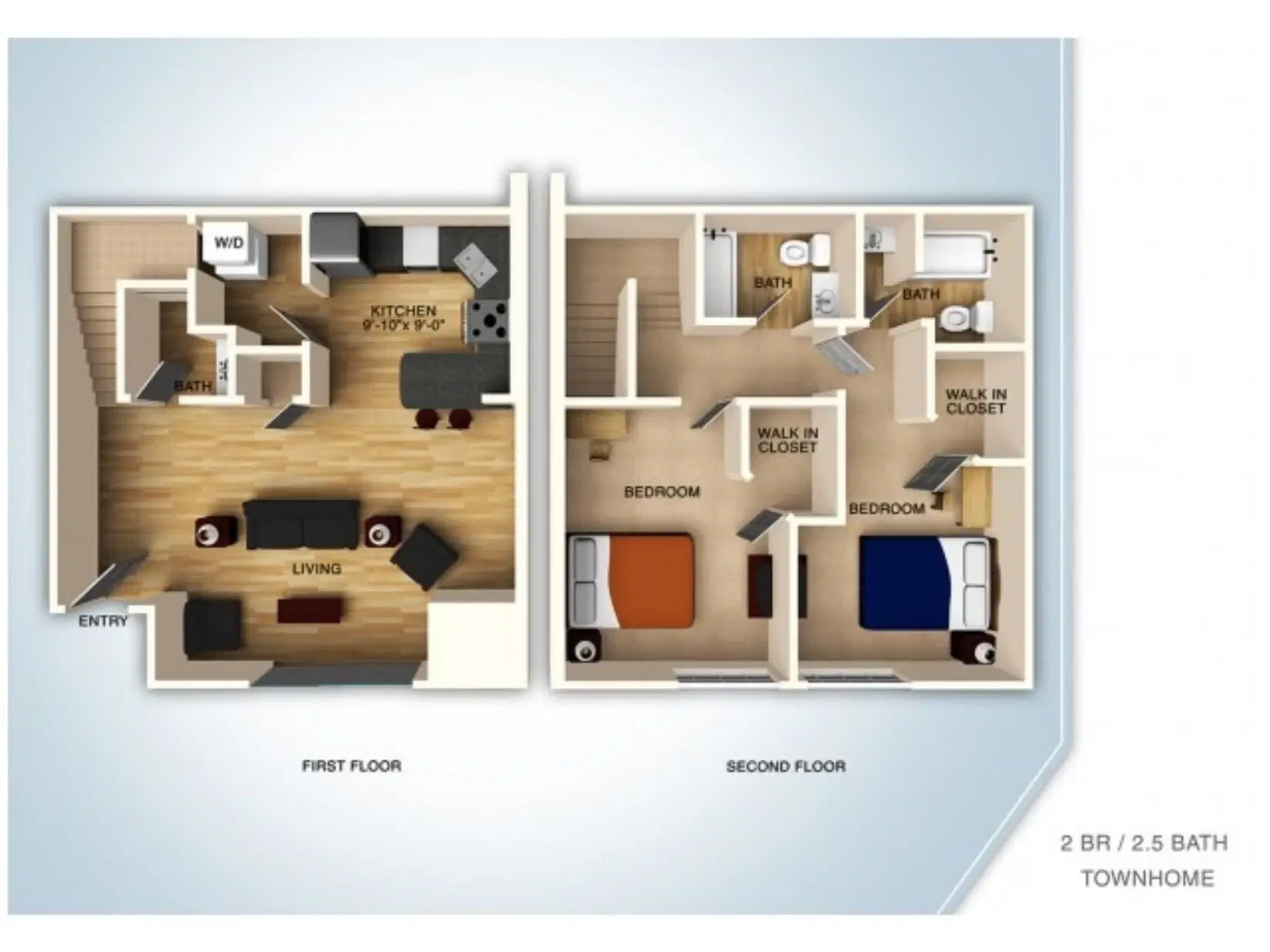 Campus Court At Knollwood, Kalamazoo – Private Room (2 Bed 2 Bath)