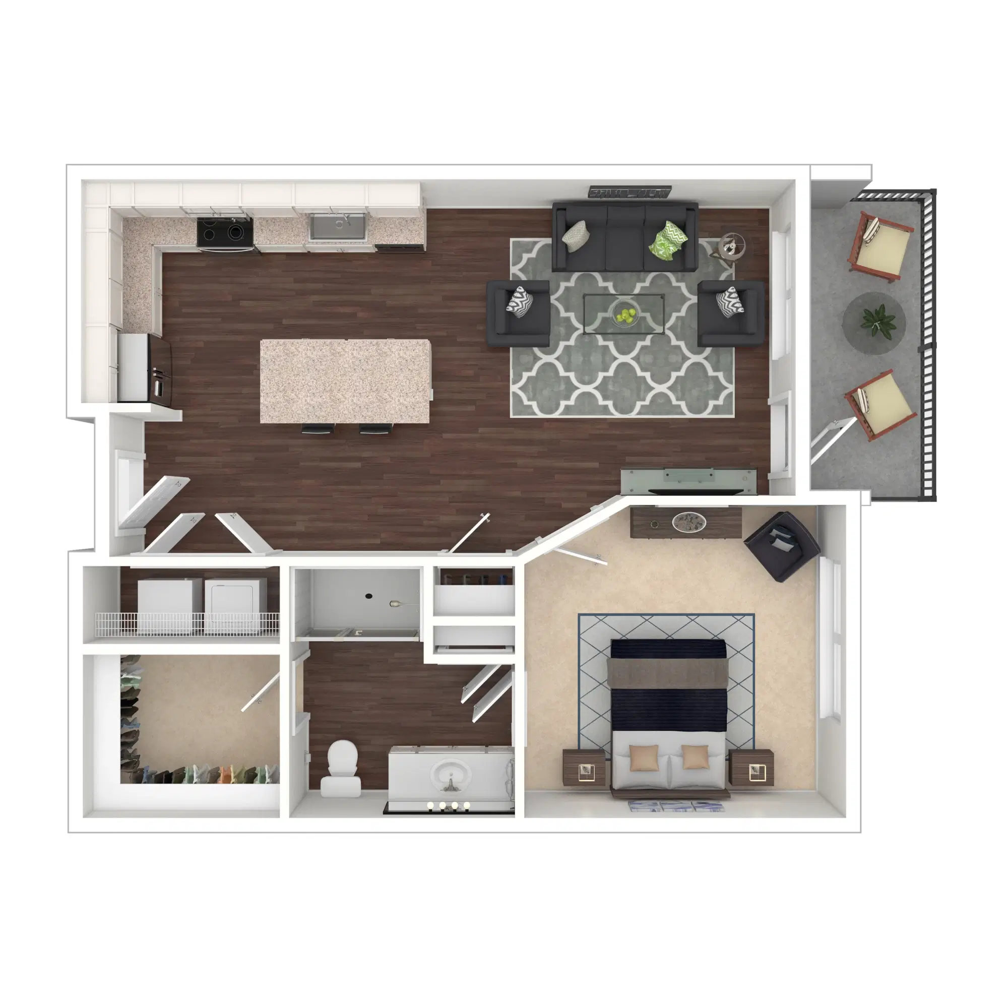 Luxe 88, Columbus – Ana - 1 Bed 1 Bath