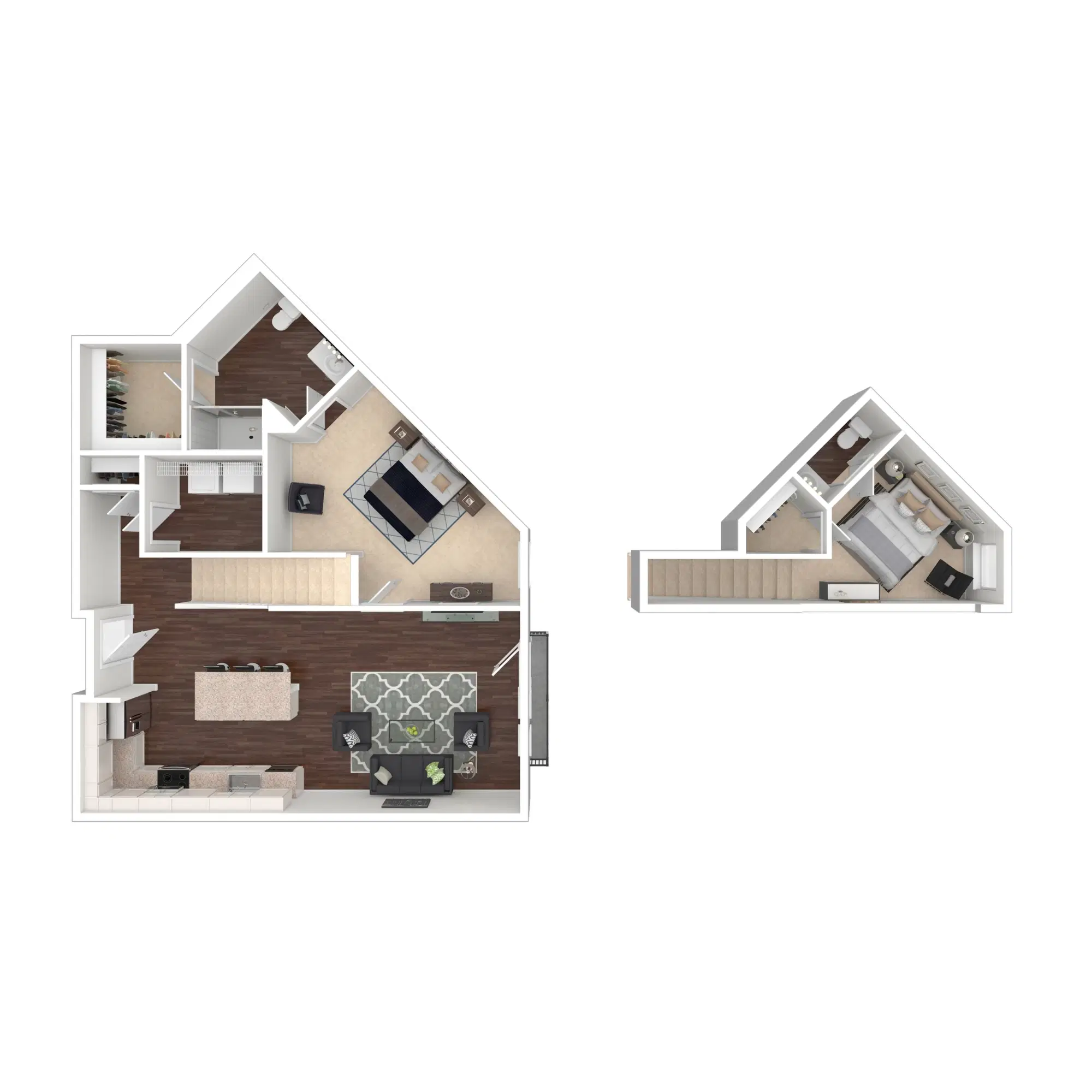 Luxe 88, Columbus – Henry with Loft - 2 Bed 1.5 Bath