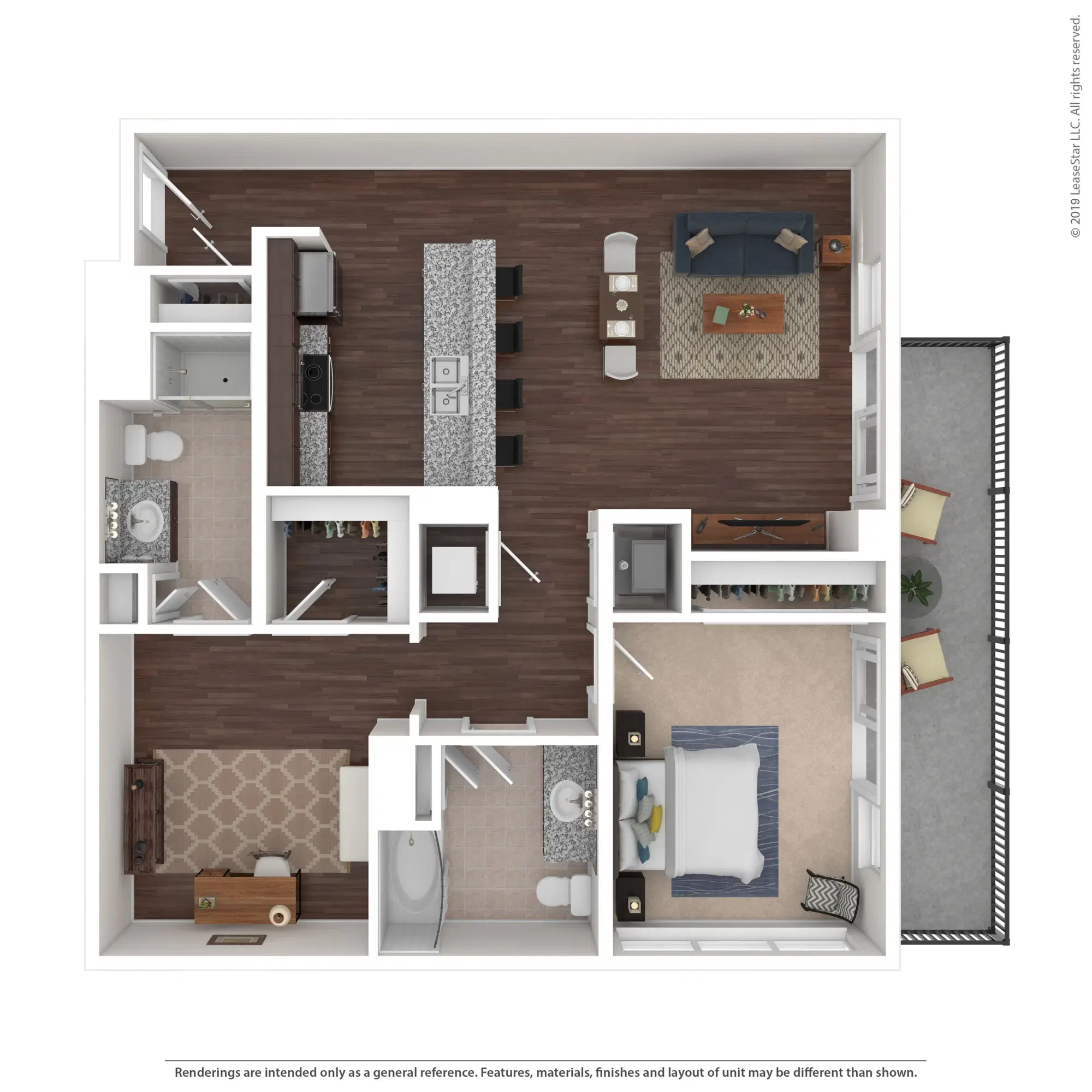 600 Goodale, Columbus – The Fuller - 1 Bed 2 Bath