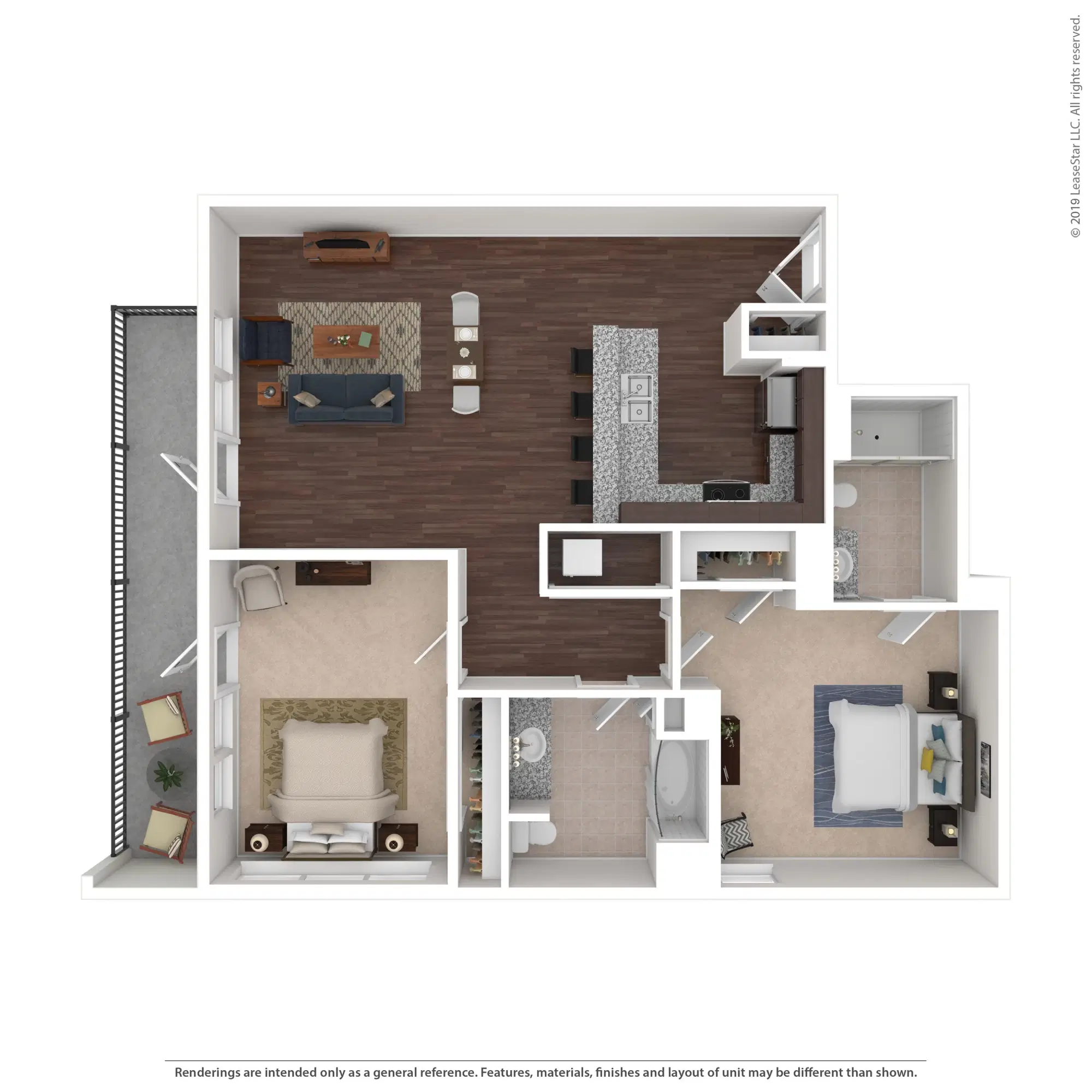 600 Goodale, Columbus – The Eames - 2 Bed 2 Bath