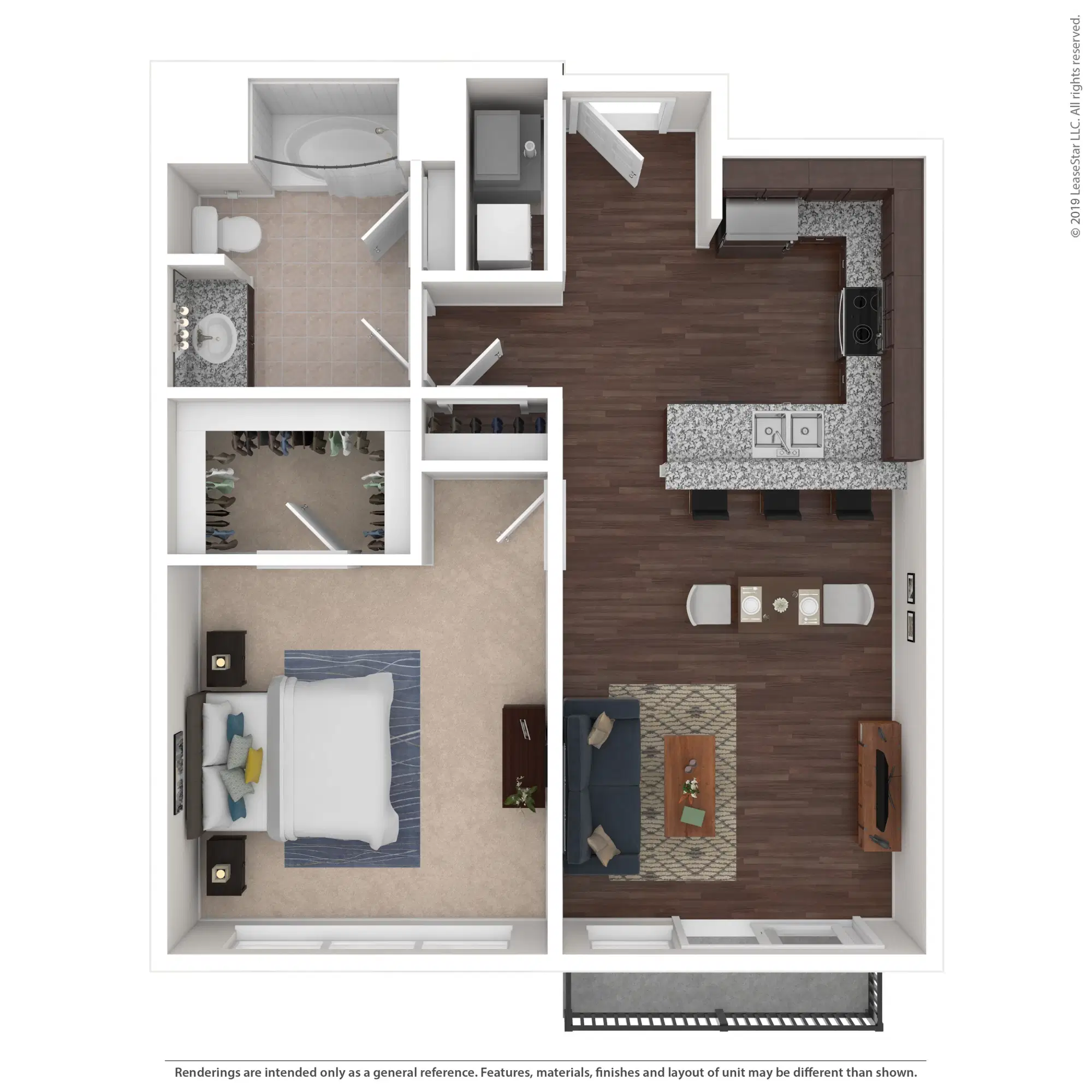 600 Goodale, Columbus – The Marley - 1 Bed 1 Bath