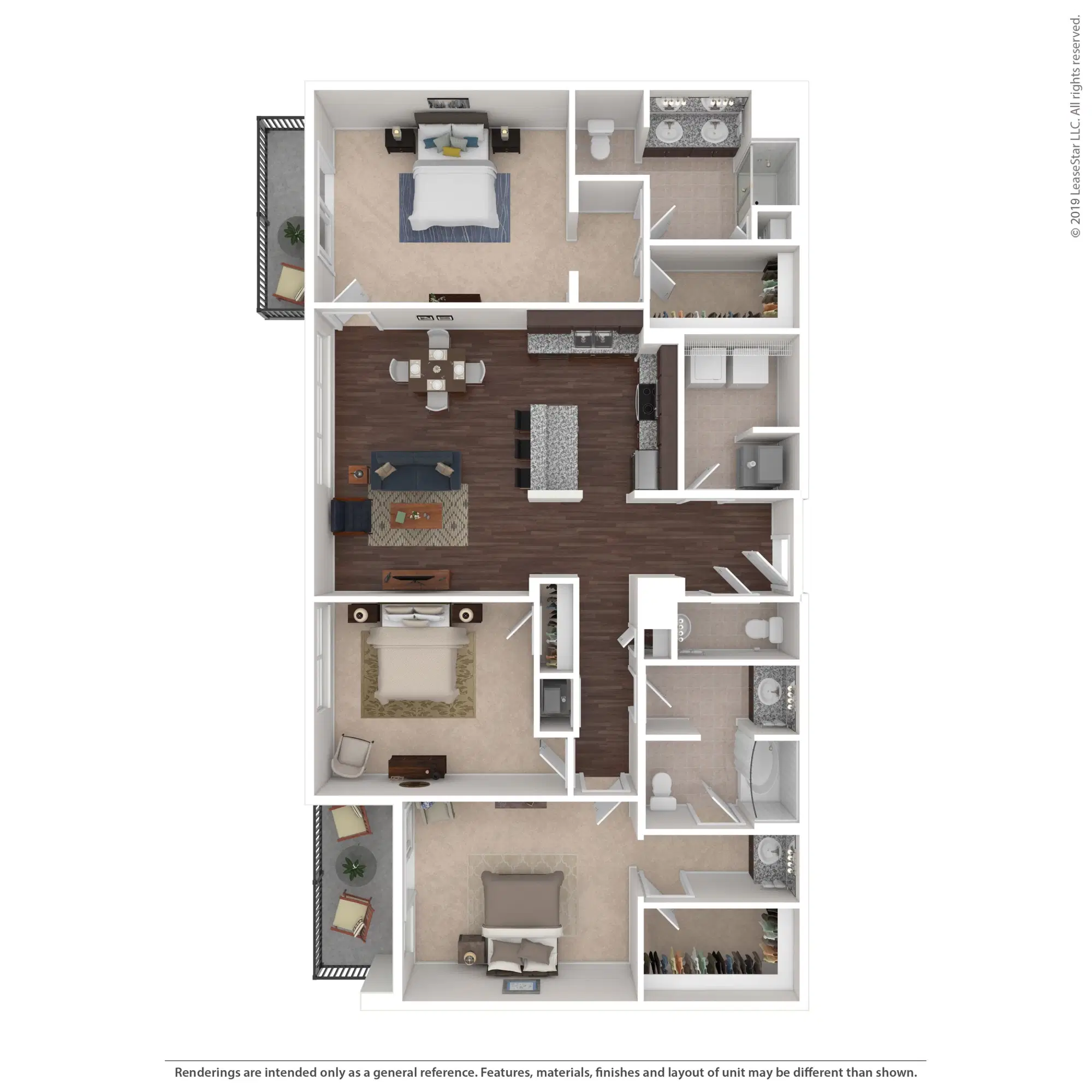 600 Goodale, Columbus – The Emerson - 3 Bed 2.5 Bath