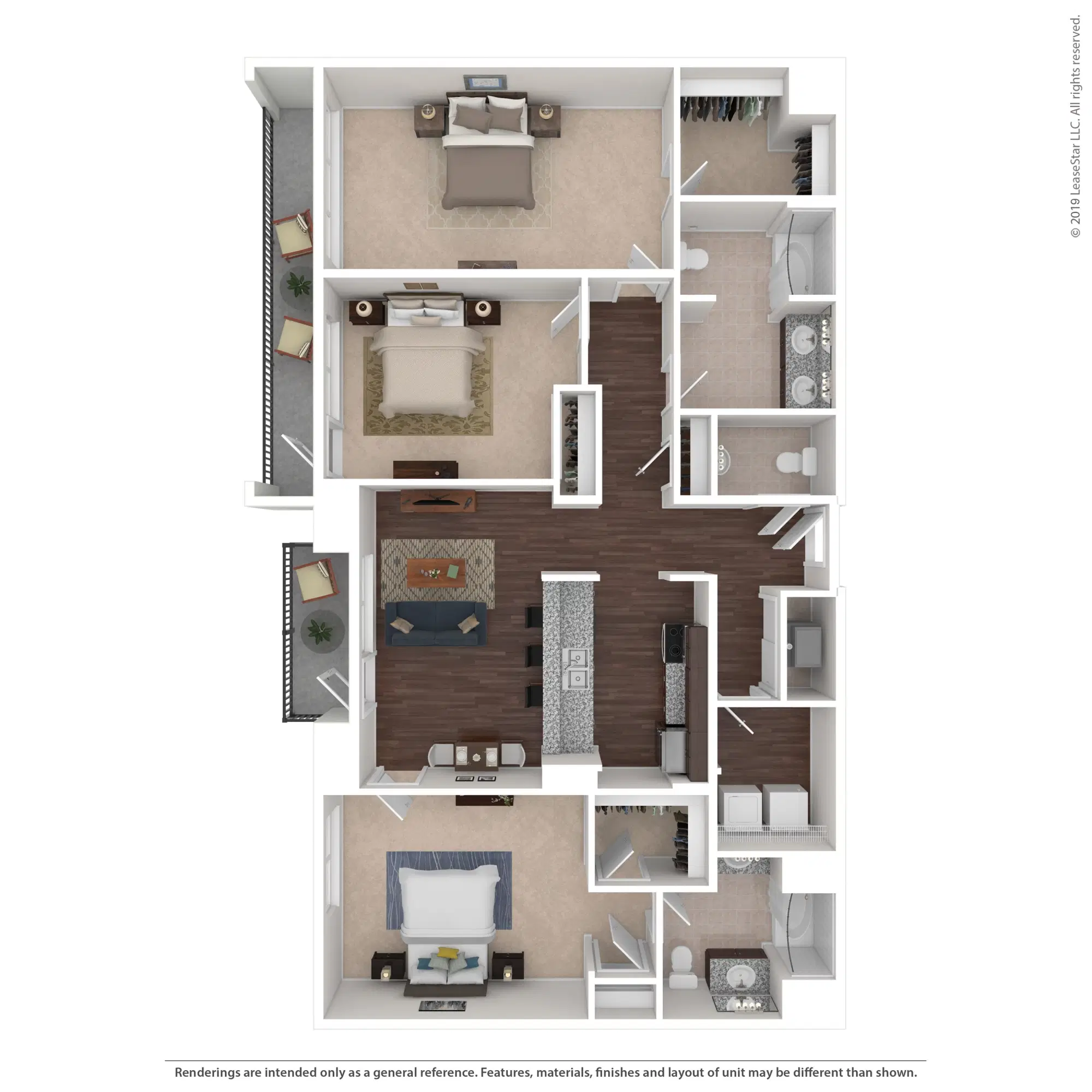 600 Goodale, Columbus – The Beckett - 3 Bed 2.5 Bath