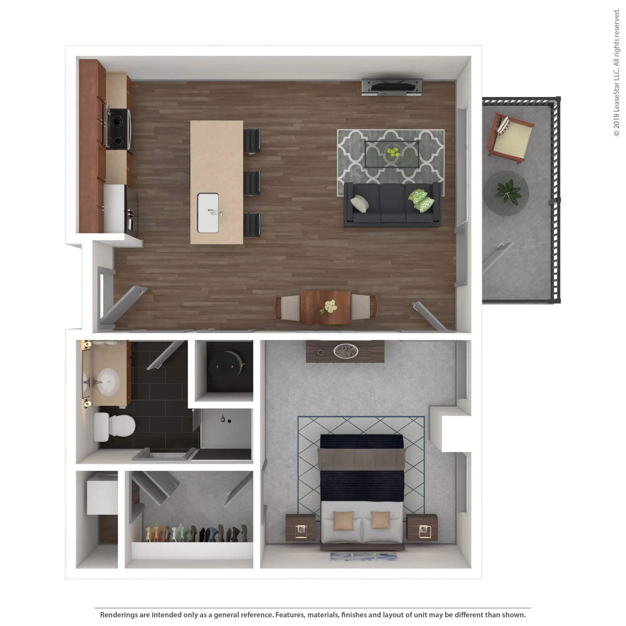 80 On The Commons, Columbus – Flat #101 - 1 Bed 1 Bath