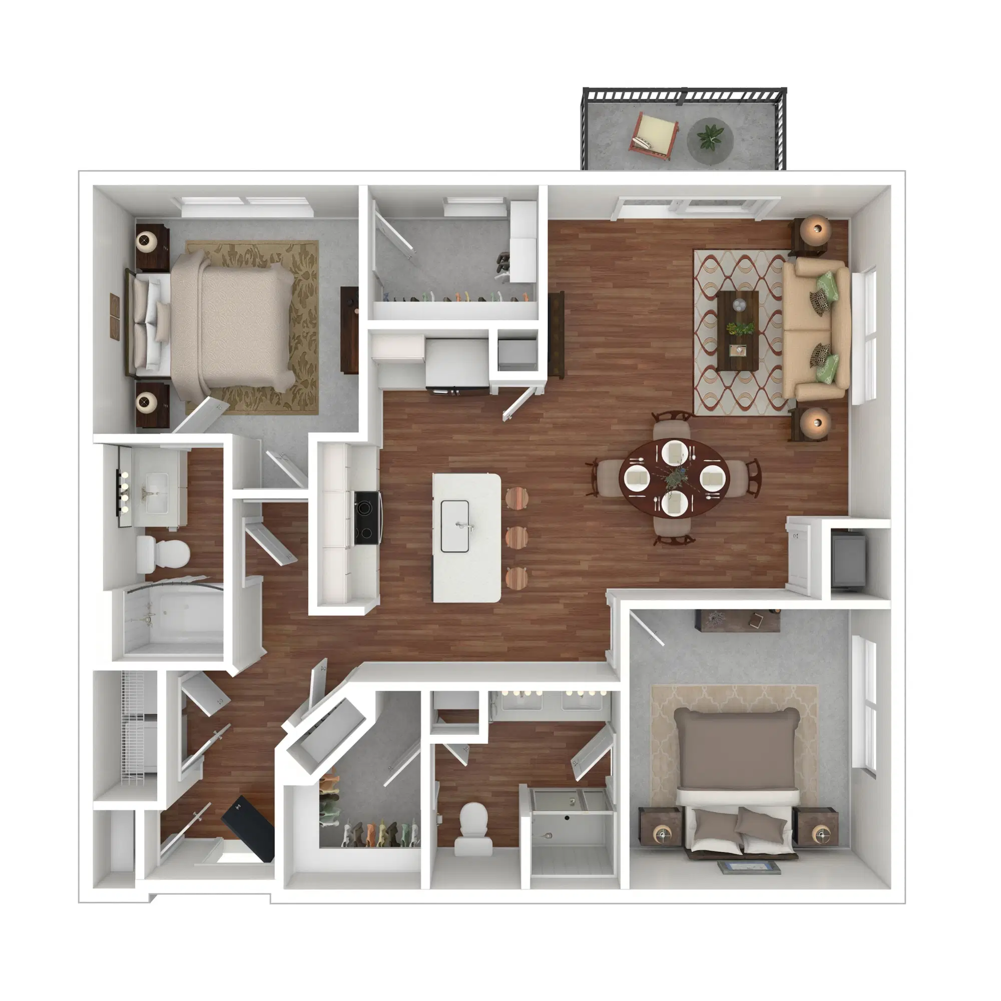 Rize At Opus Park, Minnetonka – Twilight - 2 Bed 2 Bath