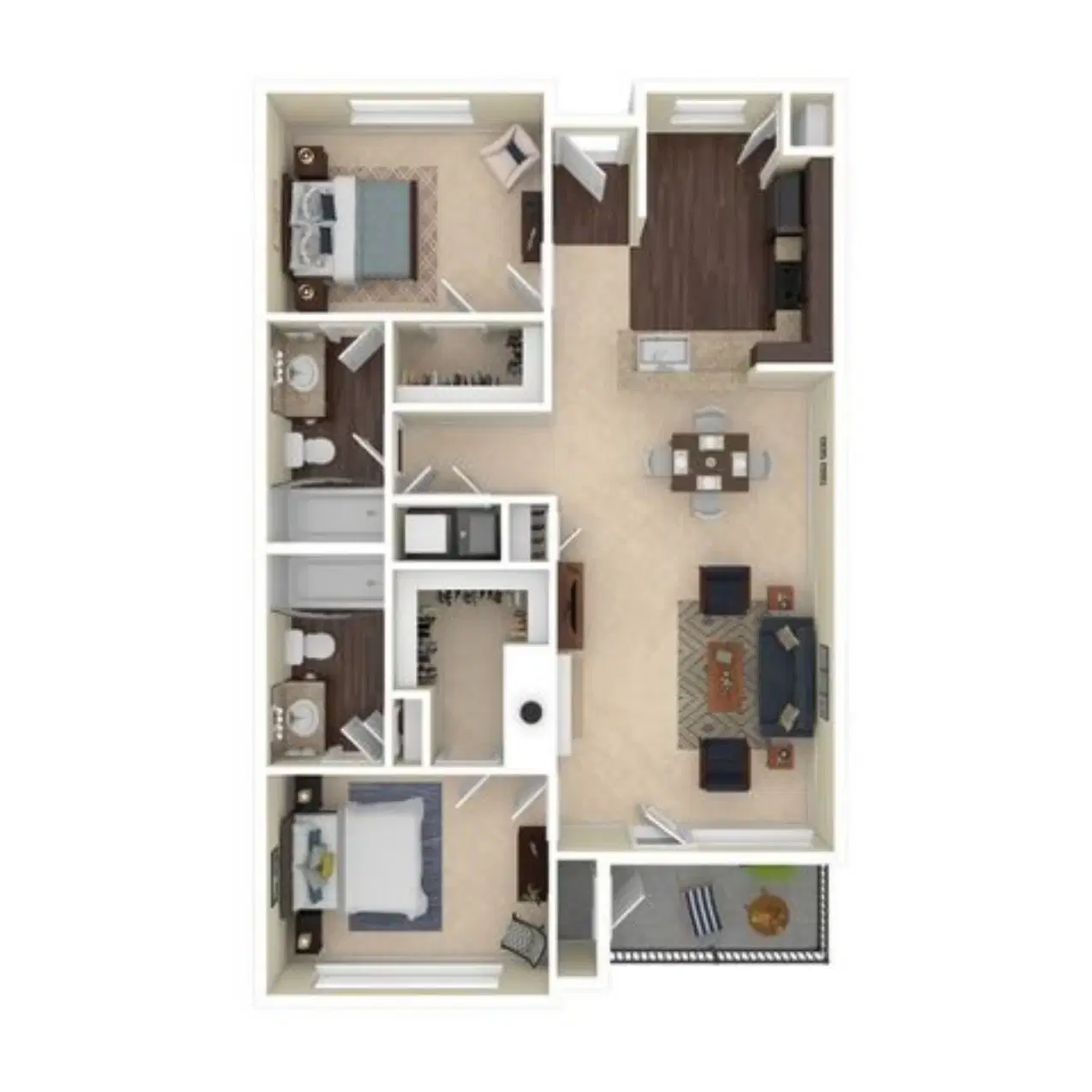 Bracken House North Shore, Pittsburgh – B3 - 2 Bed 2 Bath