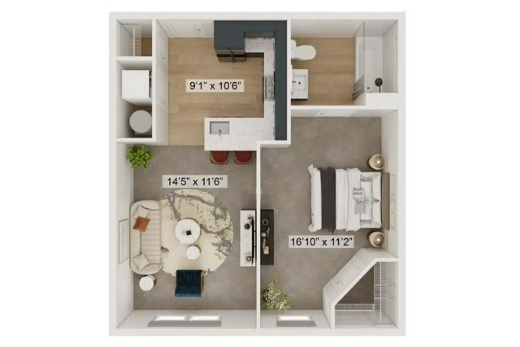 Gateway Lofts Lexington, Lexington – Wildcat - 1 Bed 1 Bath