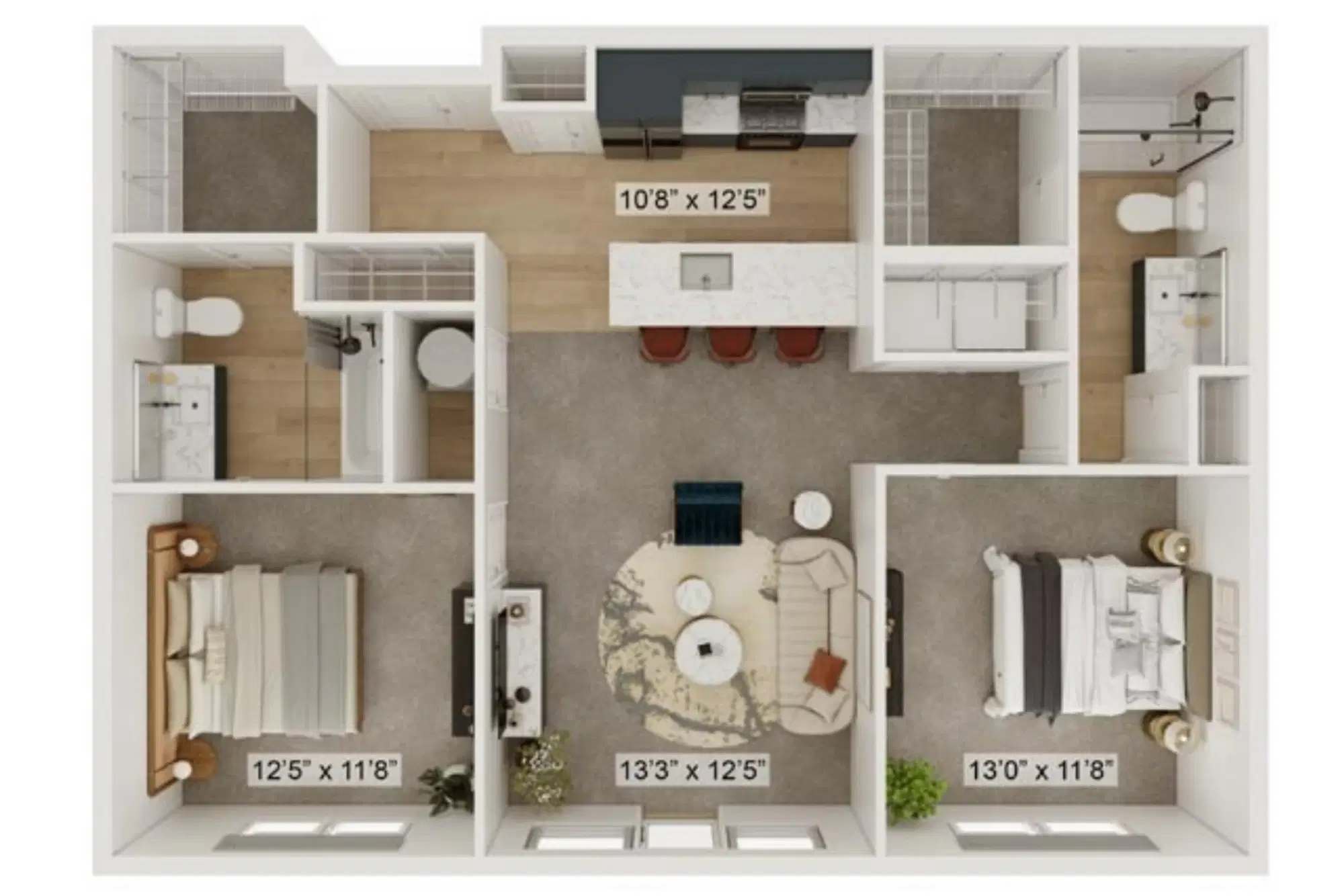 Gateway Lofts Lexington, Lexington – Jones - 2 Bed 2 Bath