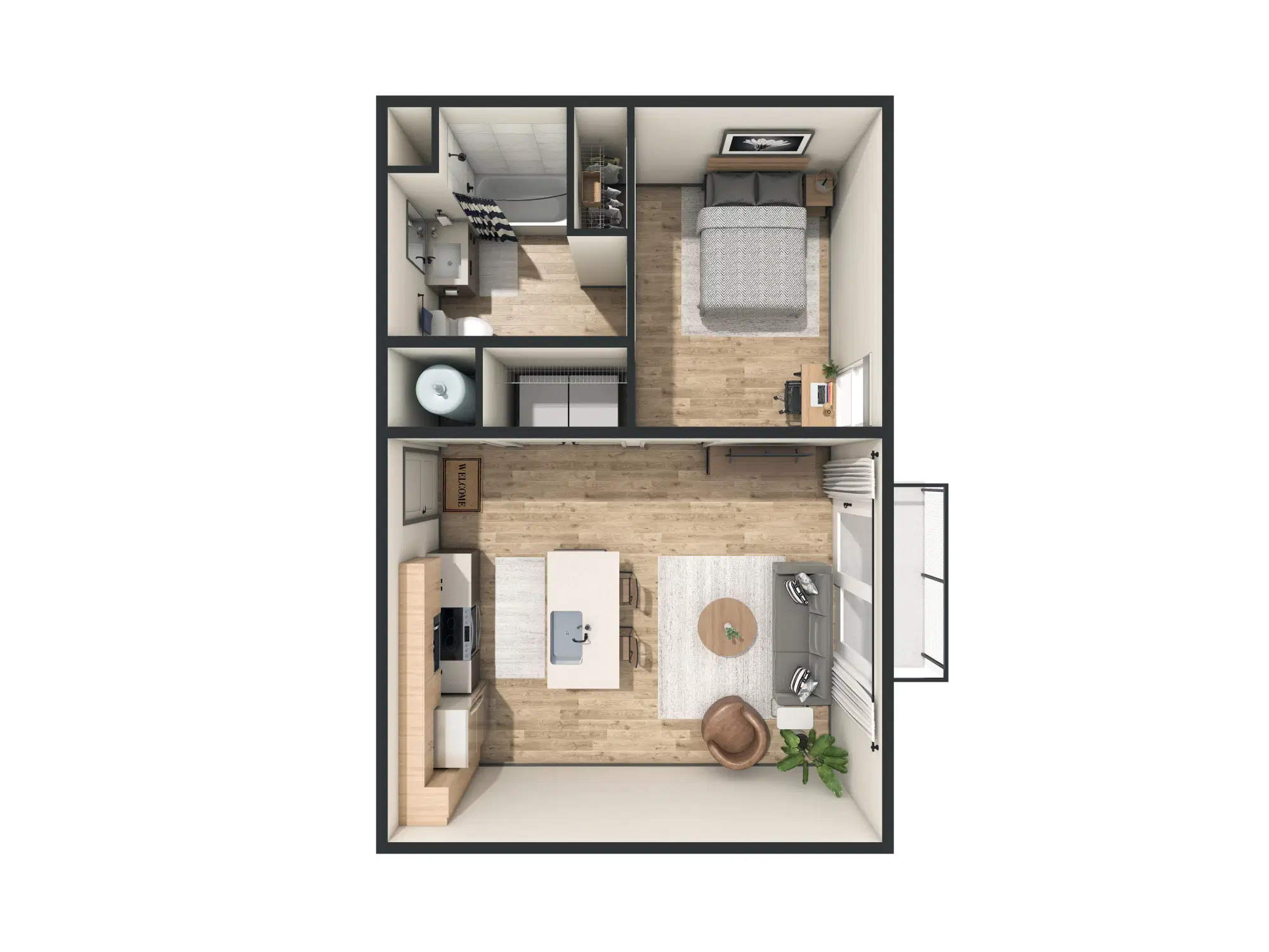 Replay Iowa City, Iowa City – 1 Bedroom 1 Bathroom | A2