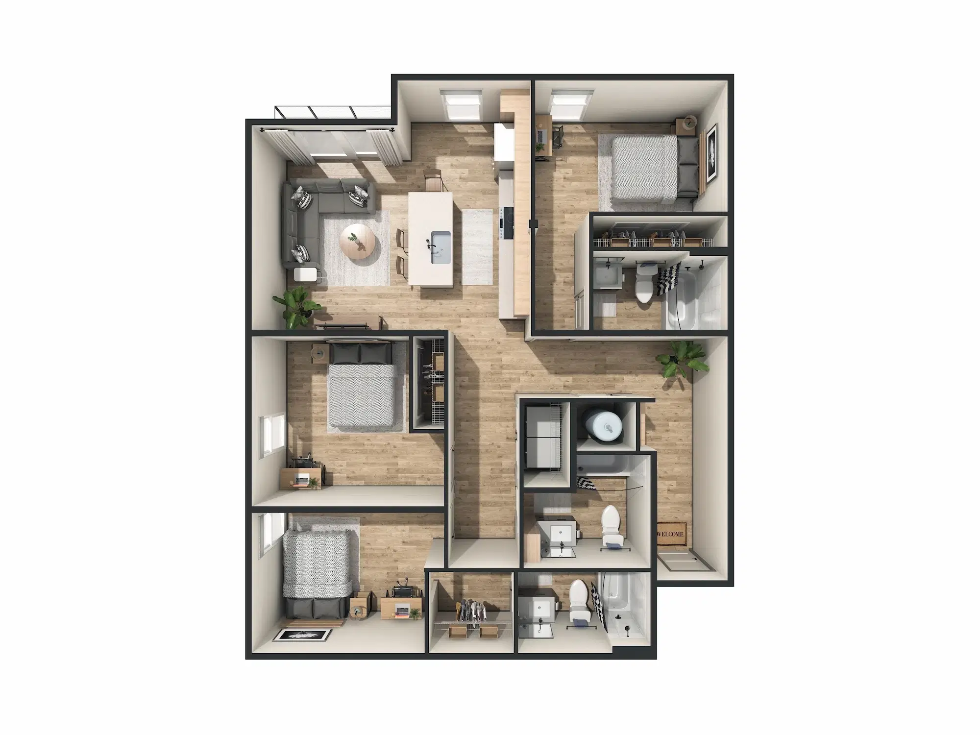 Replay Iowa City, Iowa City – Room in 3 bedroom 3 Bathroom | C5