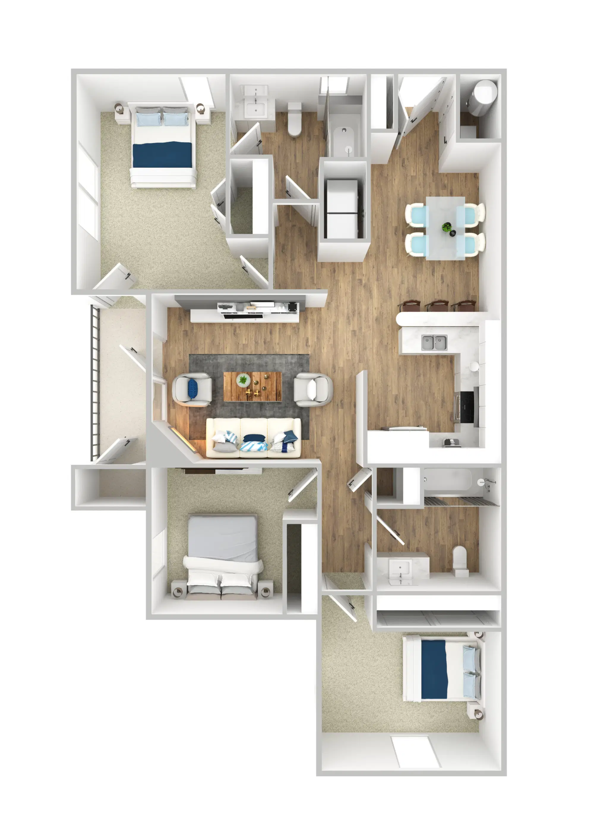 Devonshire Apartments, Greenwood – The Windsor Renovated - 3 Bed 2 Bath