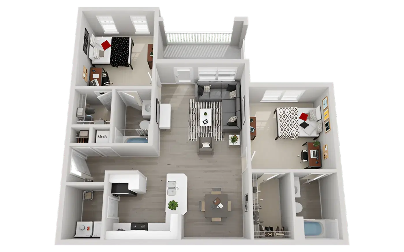 Campus Edge, Raleigh – Private Room - Upgraded (2 Bed - 2 Bath)