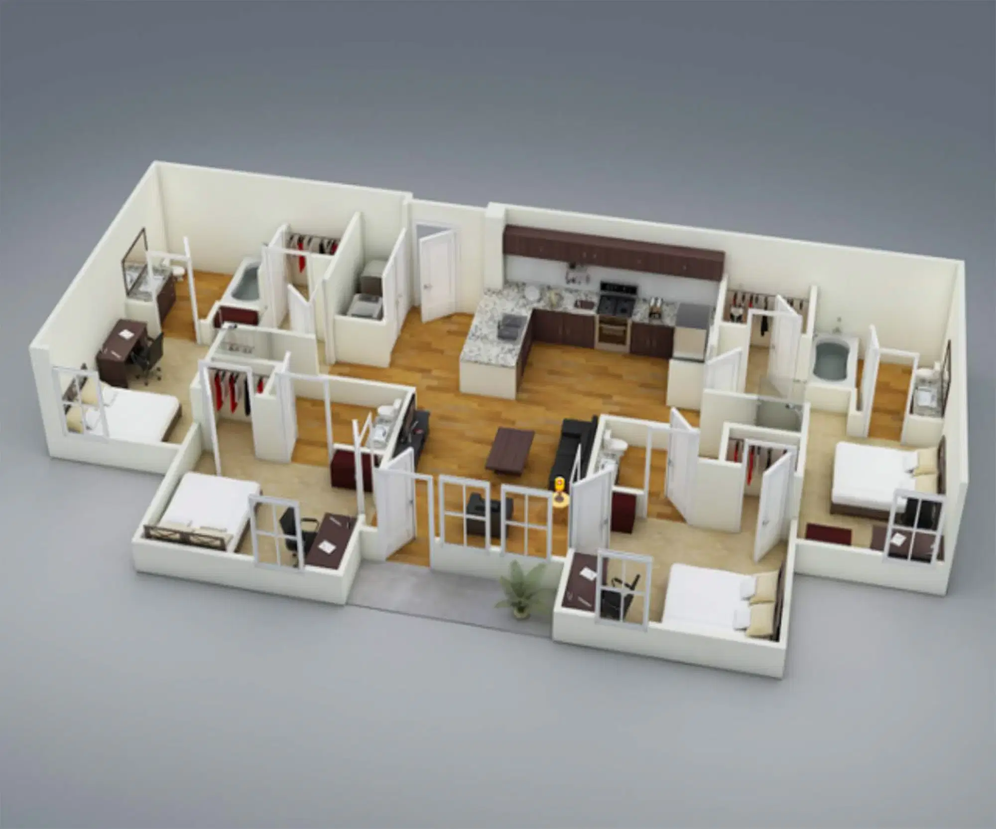 Mac 4460, Houston – Room in 4 Bedroom 4 Bathroom | D1