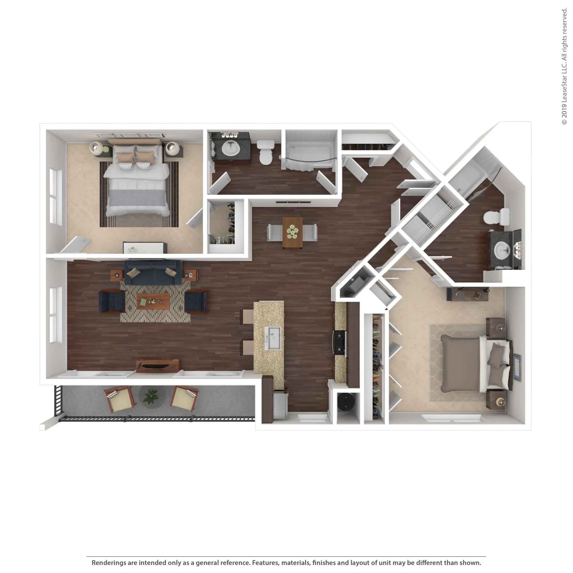 Lumina, Conshohocken – Canes - 2 Bed 2 Bath