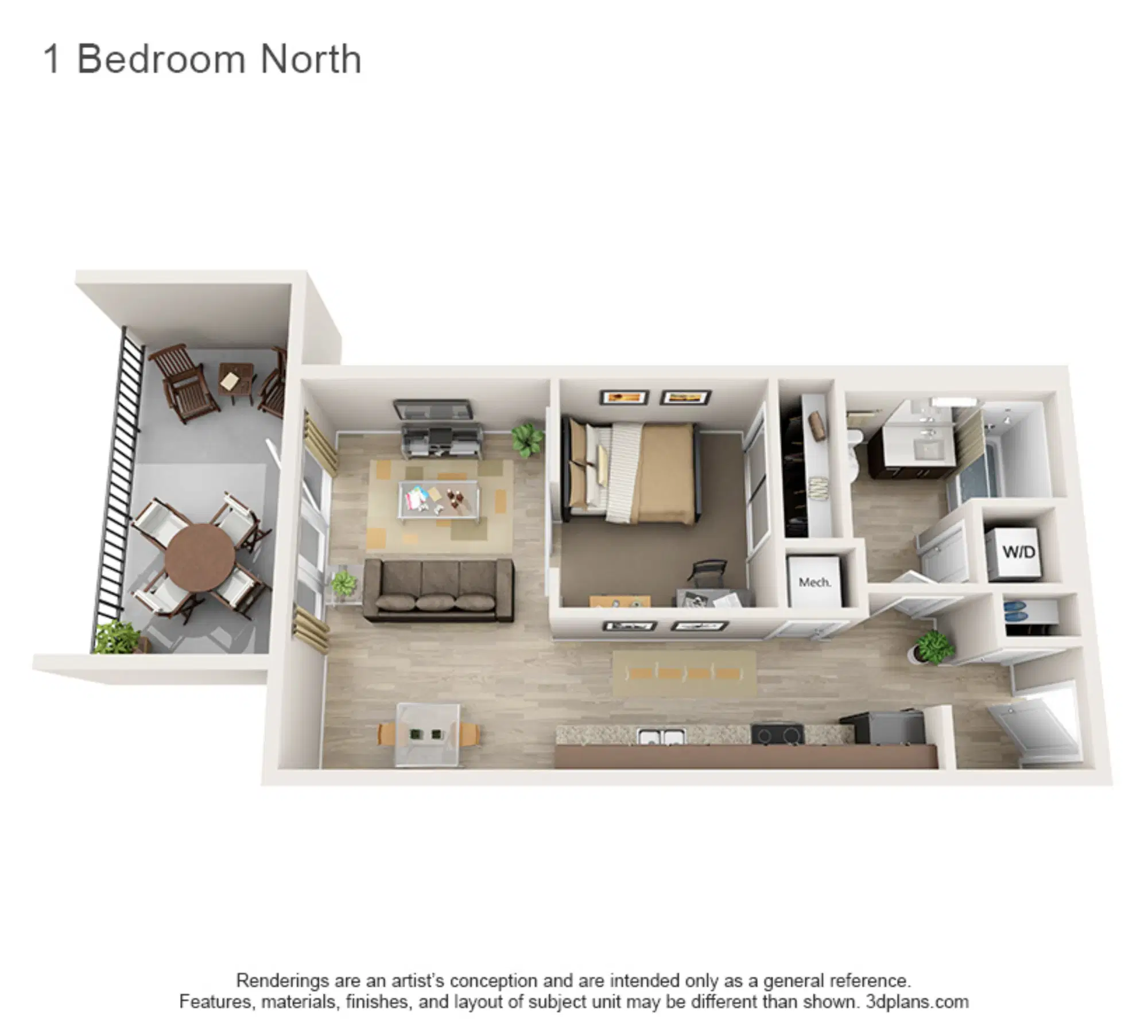 507 S. Second, Champaign – 1 Bedroom 1 Bathroom | B