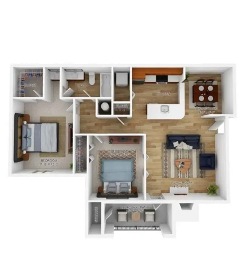 Polo Run, Yardley – The Buckingham - 2 Bed 1 Bath