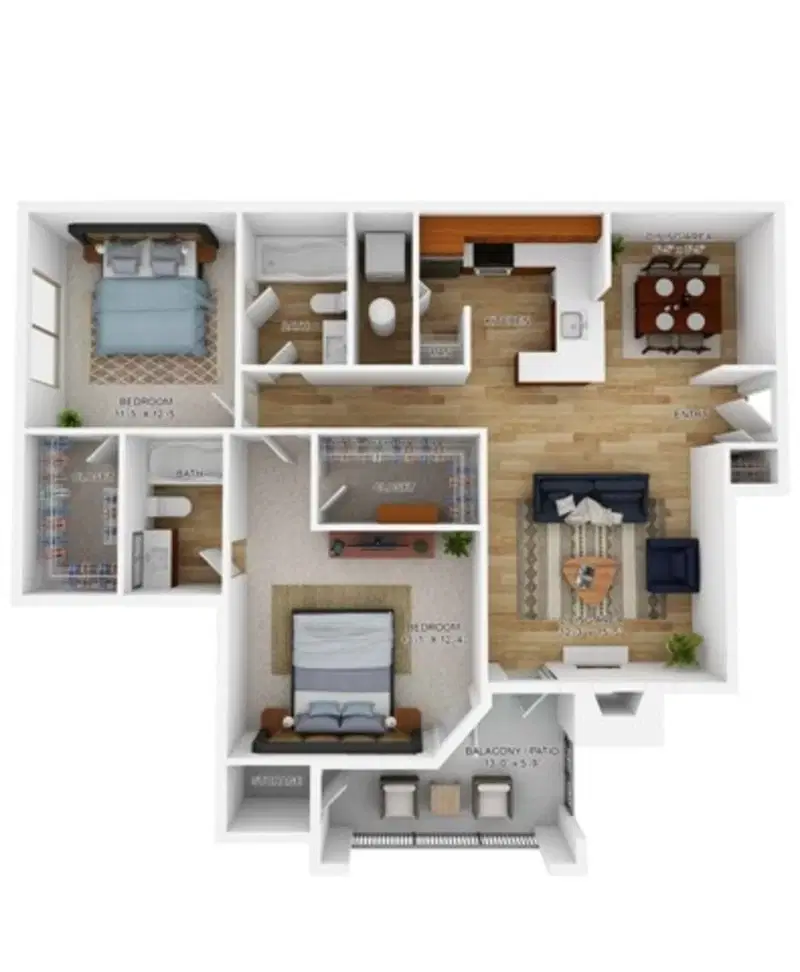 Polo Run, Yardley – The Pennwood Legacy - 2 Bed 2 Bath