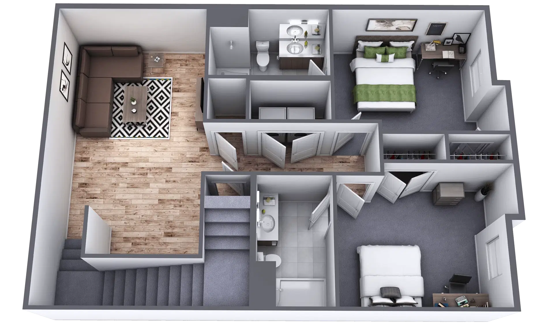 Lakeside Commons, Oswego – Maple Room in 4 Bedroom 4 Bathroom