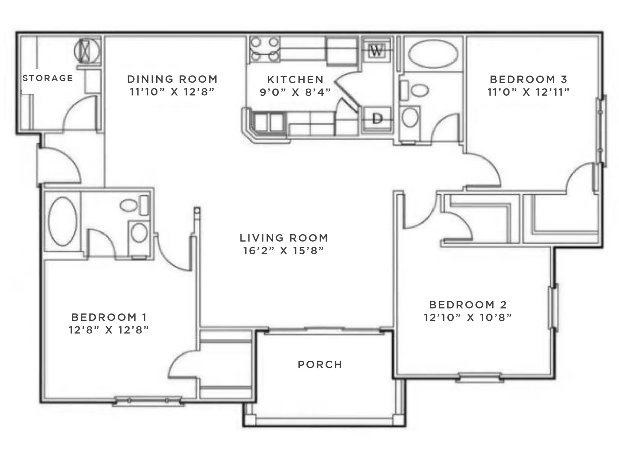 The Park At Salisbury, Midlothian – Newbury Deluxe Renovated - 3 Bed 2 Bath