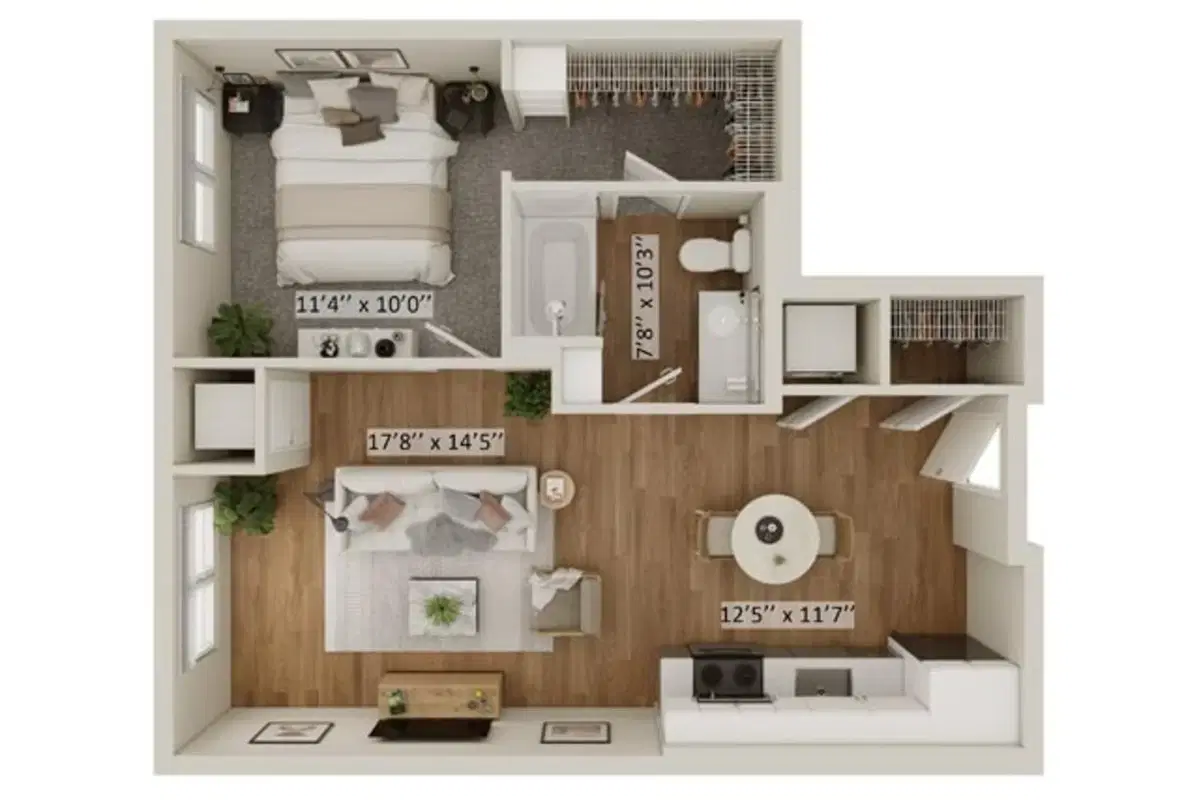 Minnetonka Station, Minnetonka – Cedar D - 1 Bed 1 Bath