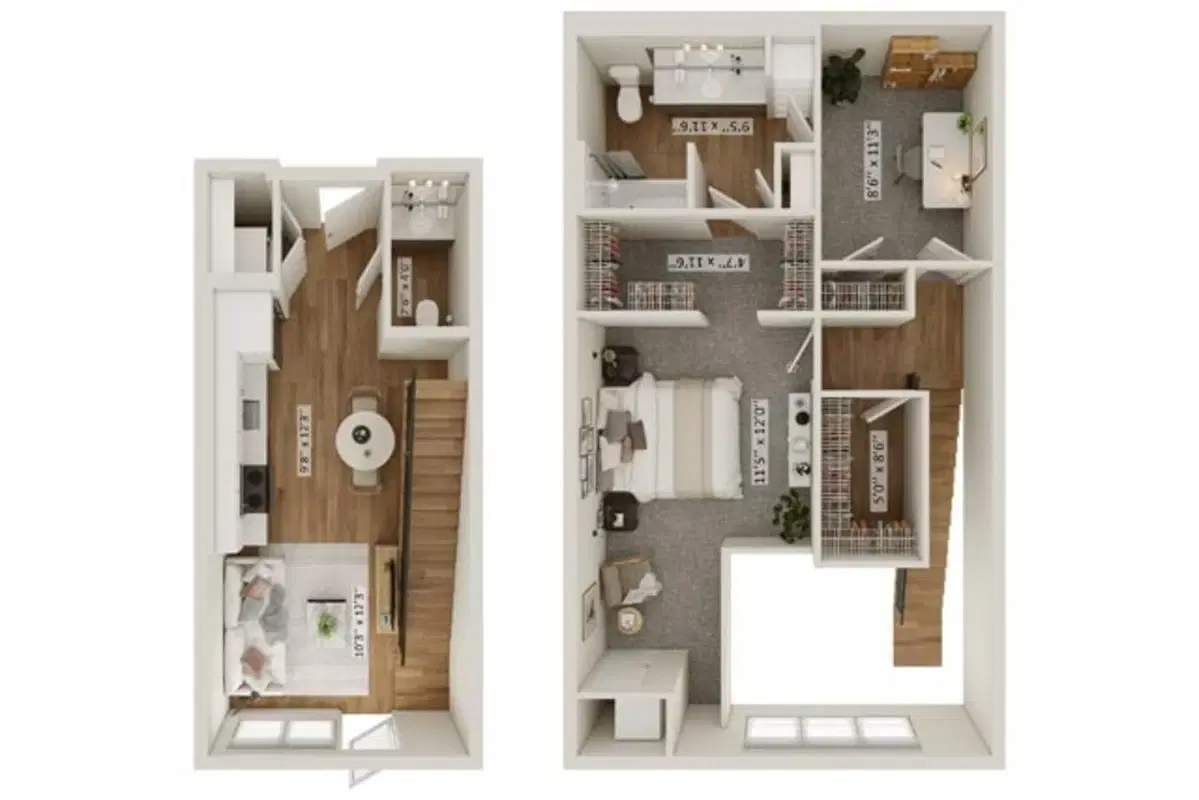 Minnetonka Station, Minnetonka – Hadley B Townhome - 2 Bed 1.5 Bath