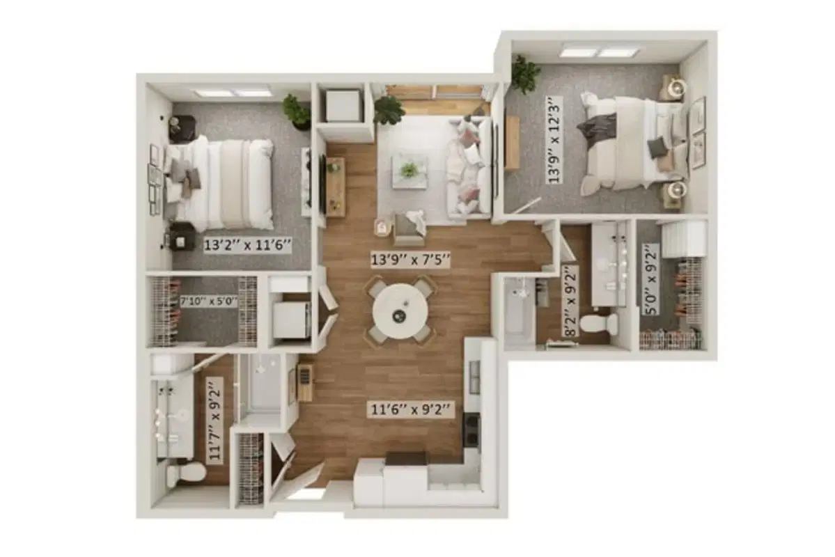 Minnetonka Station, Minnetonka – Harriet C - Income Restricted - 2 Bed 2 Bath