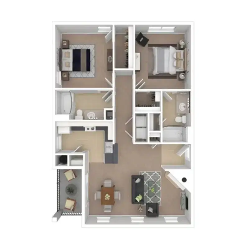 Sugar Run, New Albany – The Sagamore - 2 Bed 2 Bath
