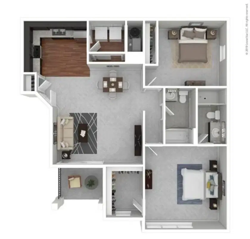 The Gramercy, New Albany – Serafin Lower - 2 Bed 2 Bath