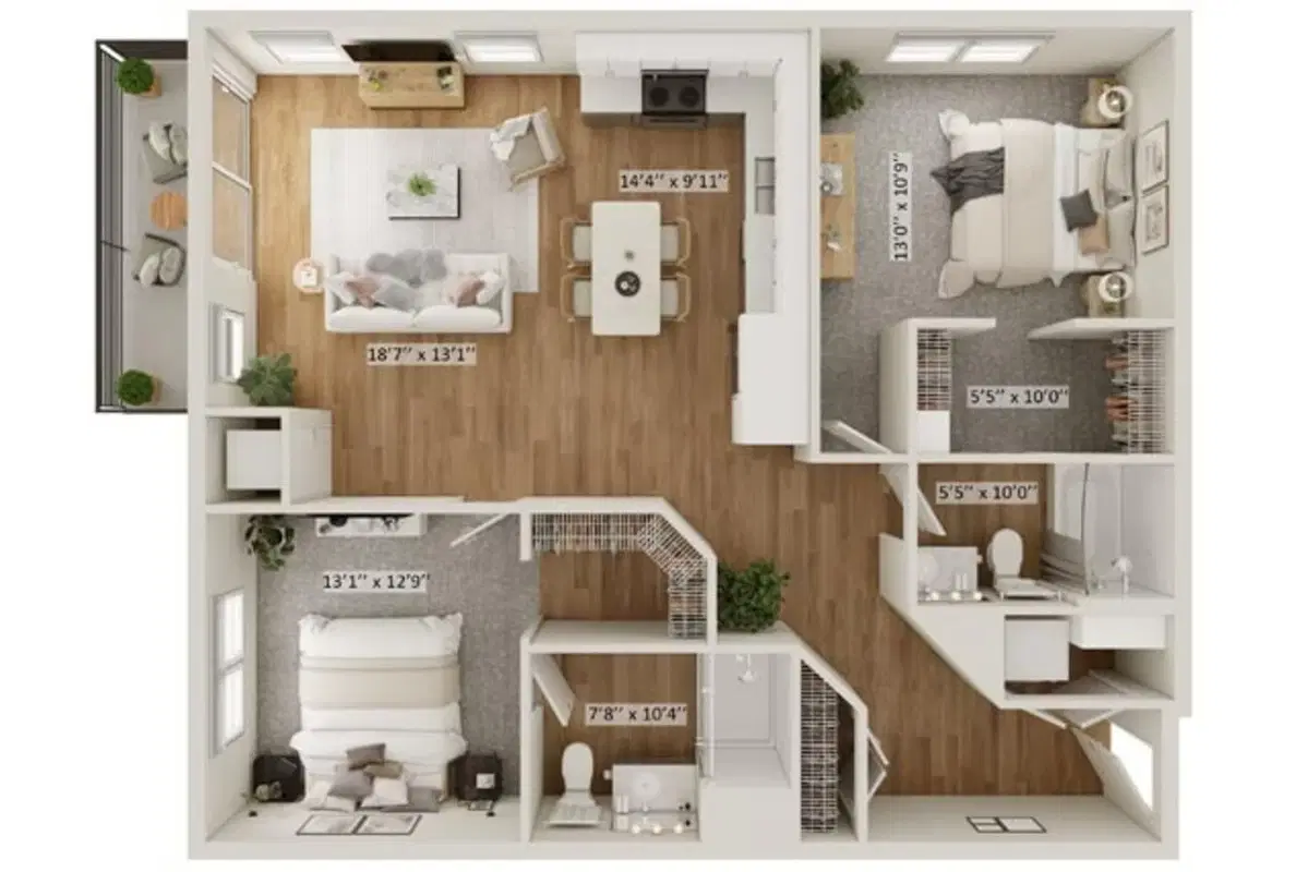 Minnetonka Station, Minnetonka – Isles A - 2 Bed 2 Bath
