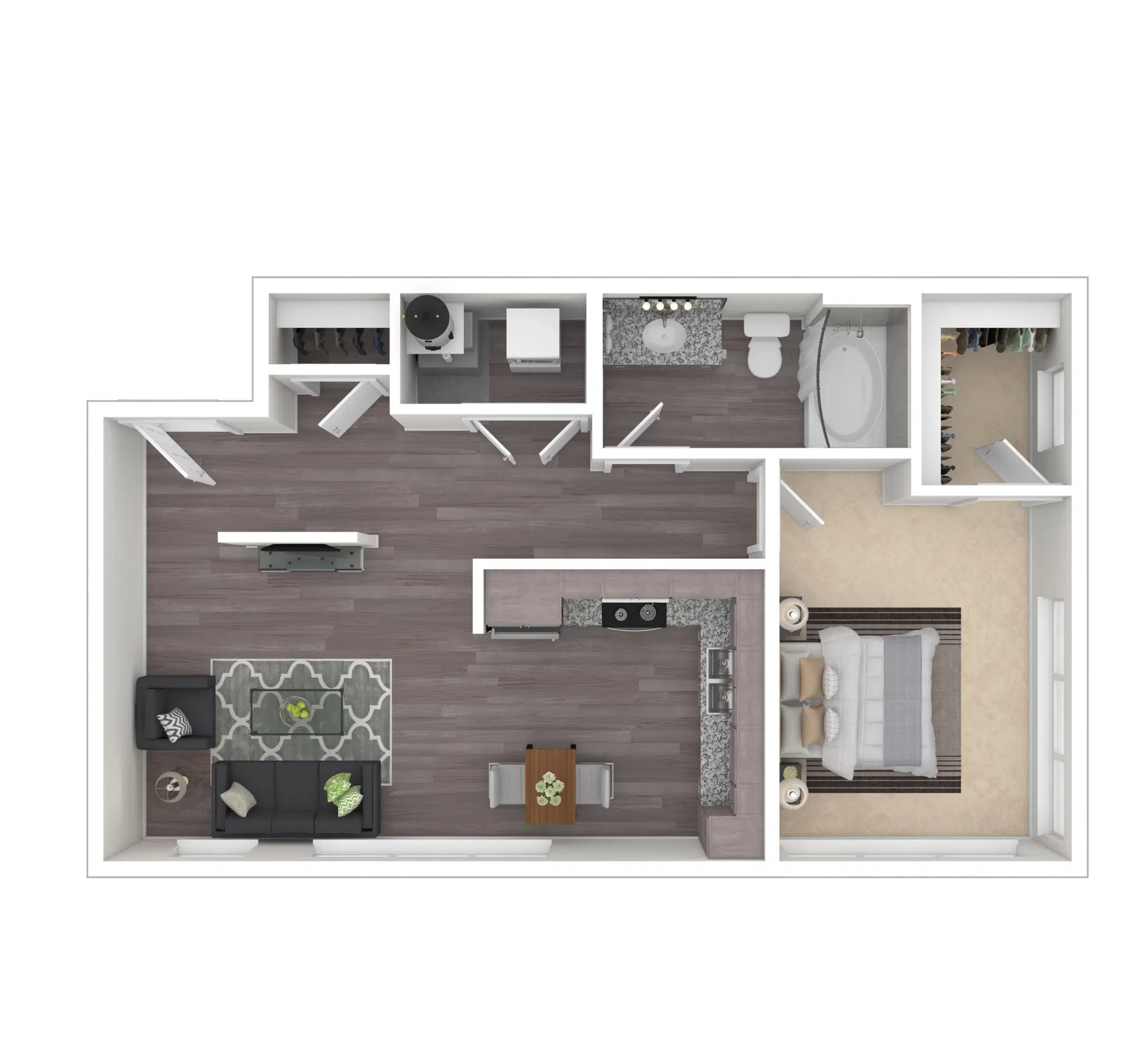 Normandy, Columbus – A10 - 1 bed 1 bath