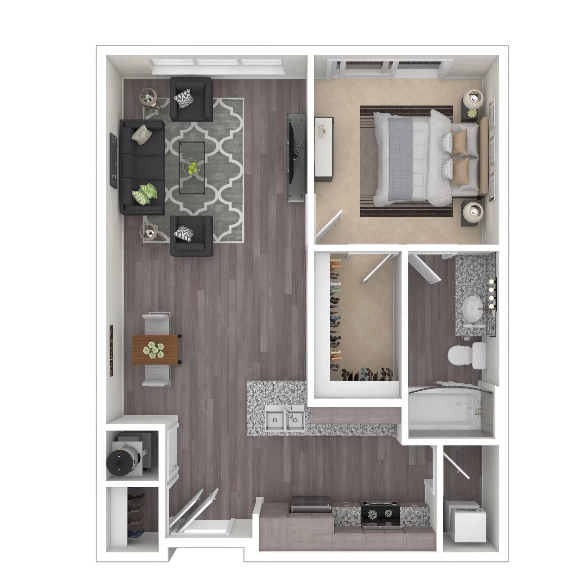 Normandy, Columbus – A4 - 1 Bed - 1 Bath