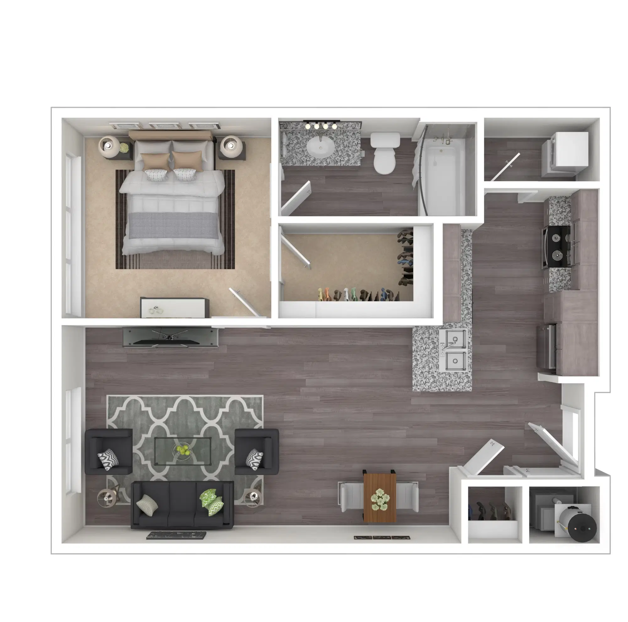 Normandy, Columbus – A4-1 - 1 Bed - 1 Bath