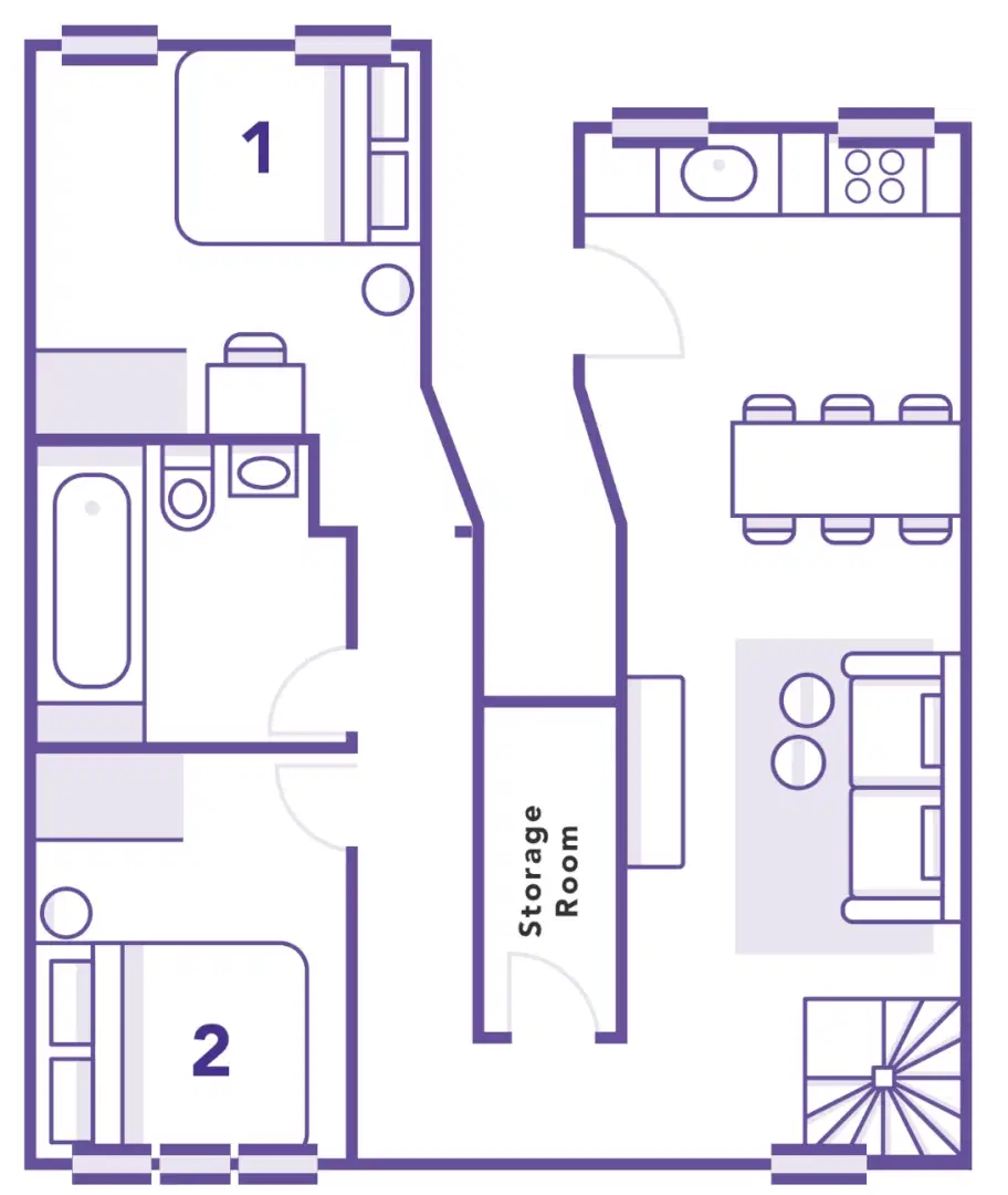 202 Scholes St, New York – Private Room (4 Bed - 1 Bath)