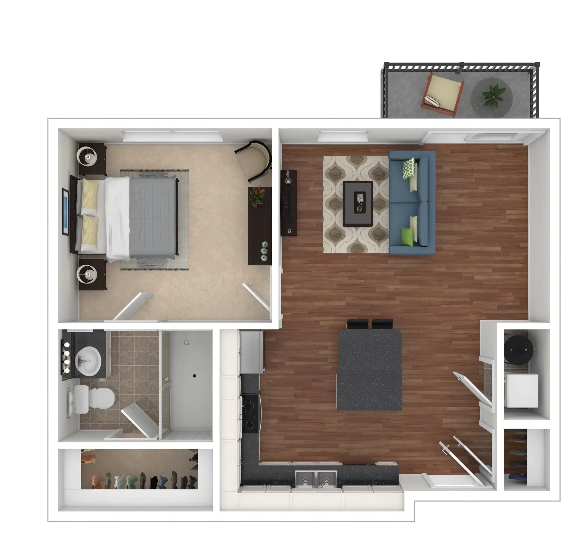 Tribeca, Columbus – Barclay 1 - 1 bed 1 bath