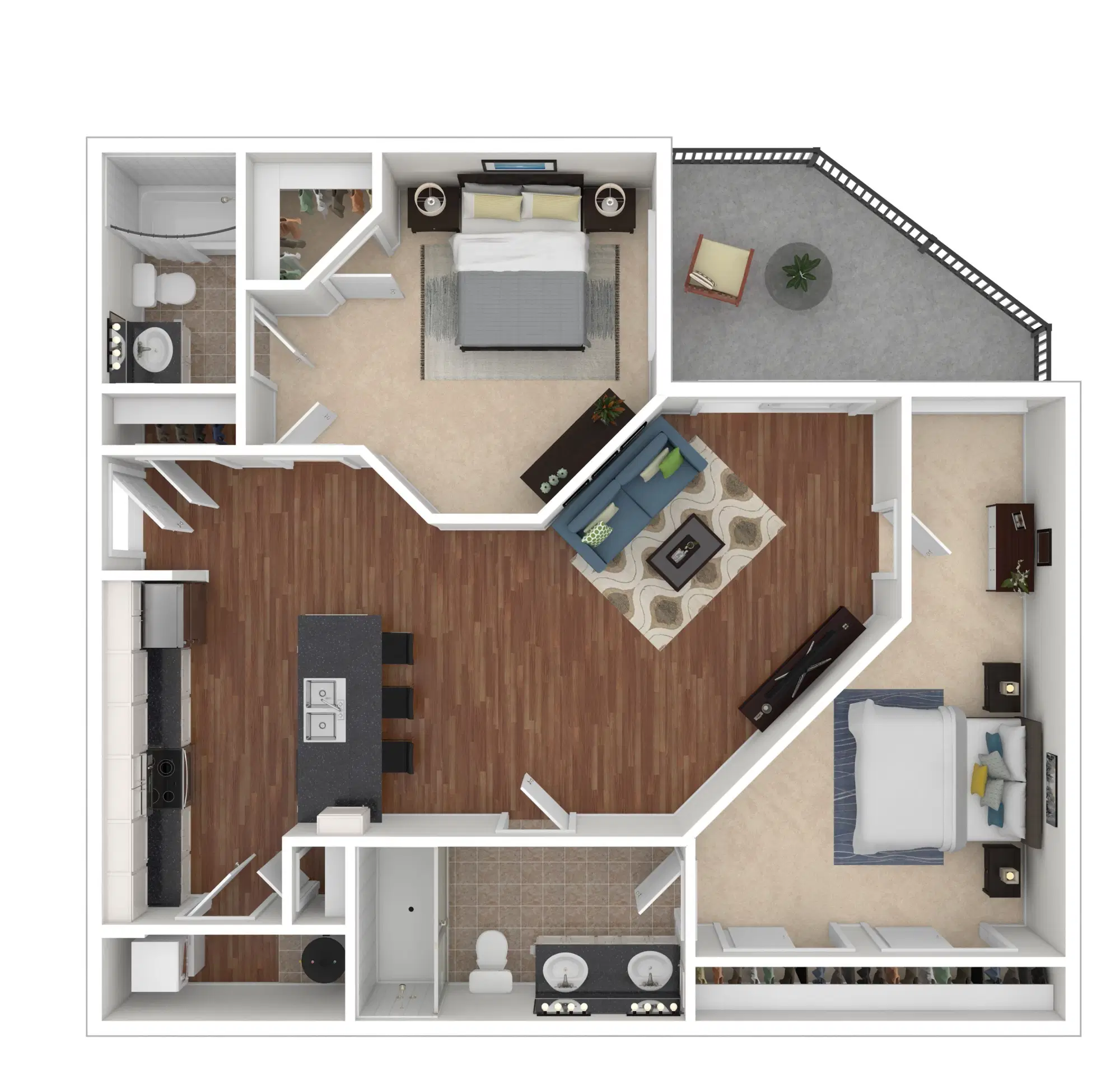 Tribeca, Columbus – Northmoore - 2 bed 2 bath