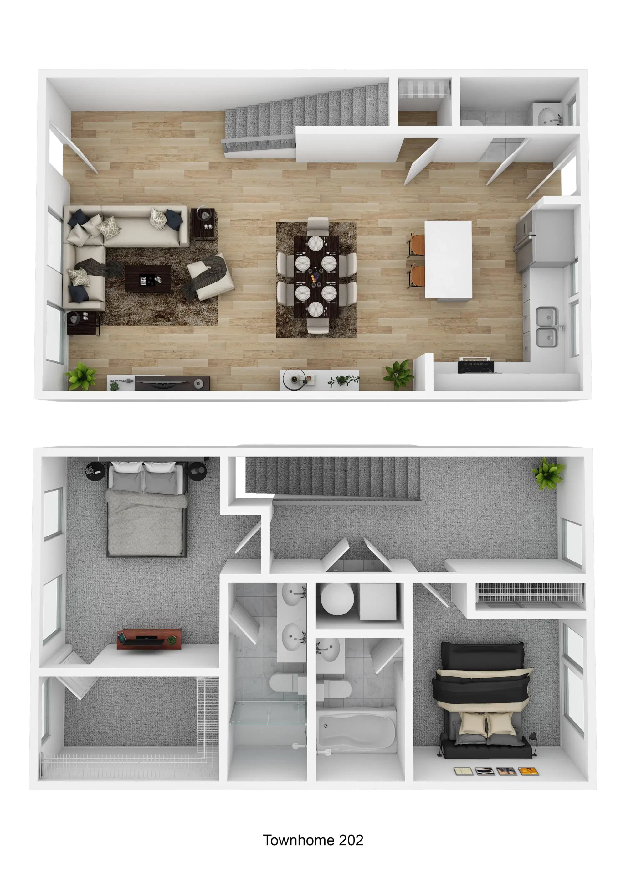Market and Main, New Albany – Townhome No. 202 - 2 Bed 2.5 Bath