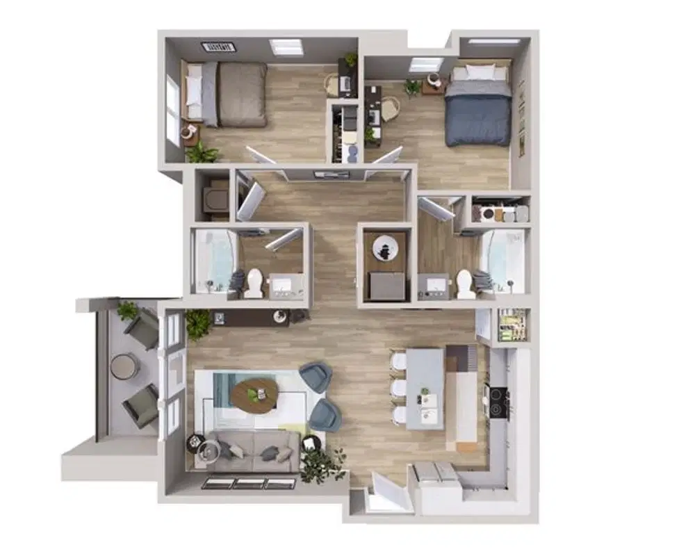 Bootes, Bozeman – 2 Bedroom 2 Bathroom - 2x2 B