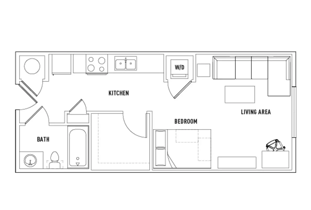 Callaway House Apartments, Norman – Studio