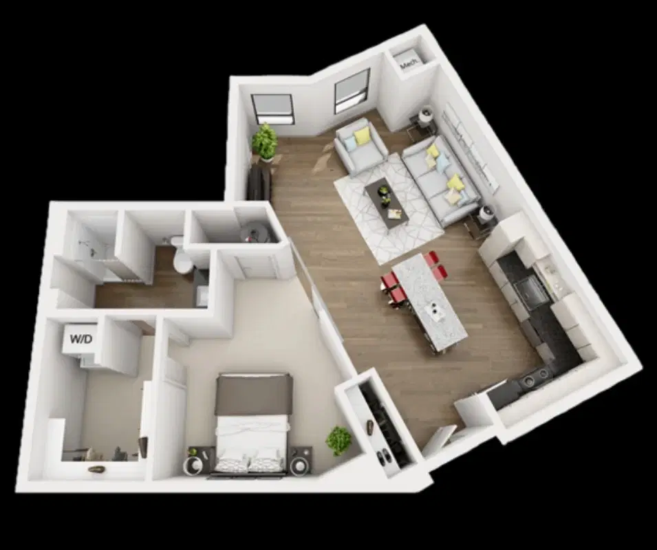 SkyVue, Pittsburgh – 1 Bedroom 1 Bathroom